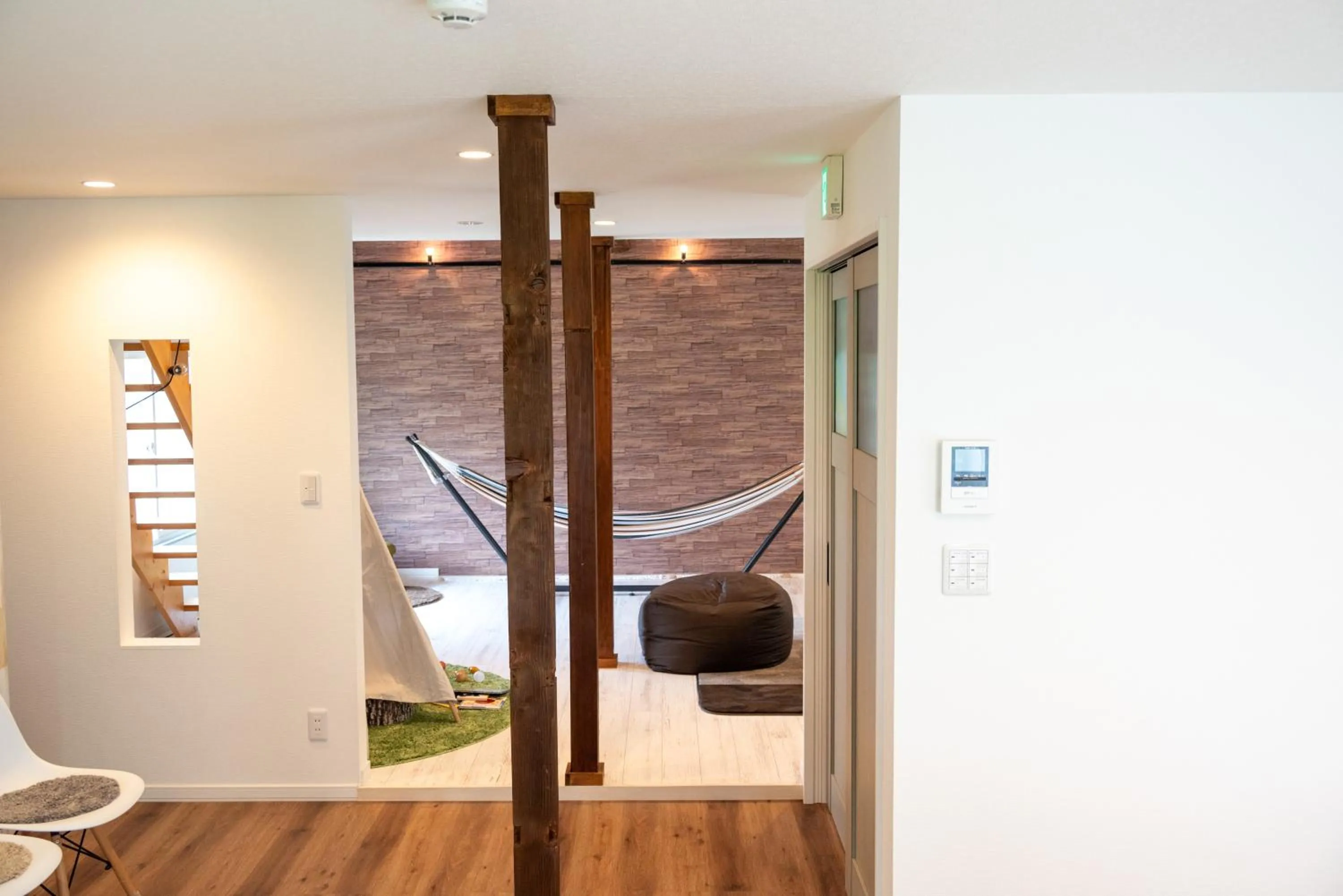 Living room in Play Ground BASE -higashikawa-