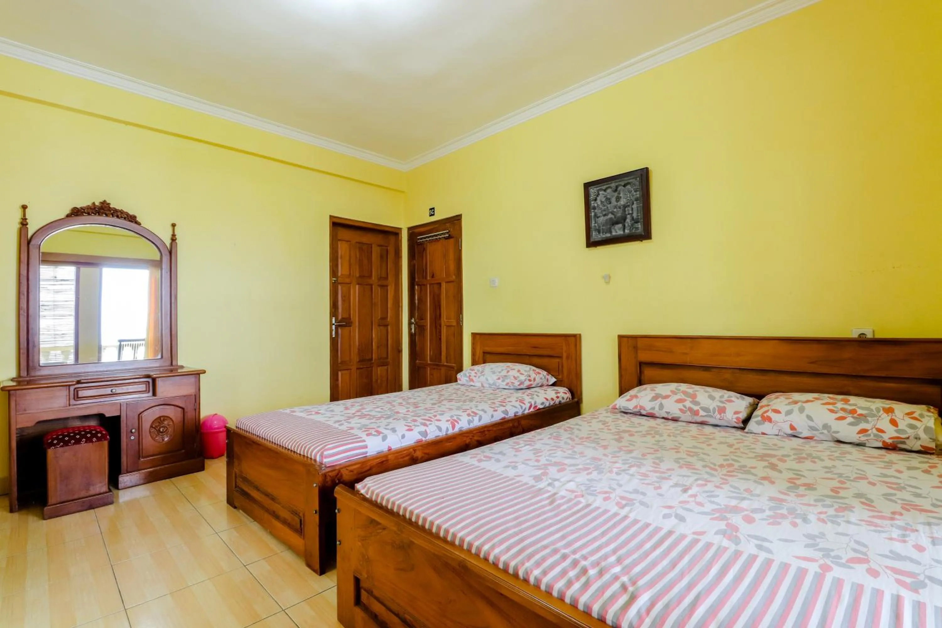 Bedroom, Bed in Adinda Beach Hotel and Villa