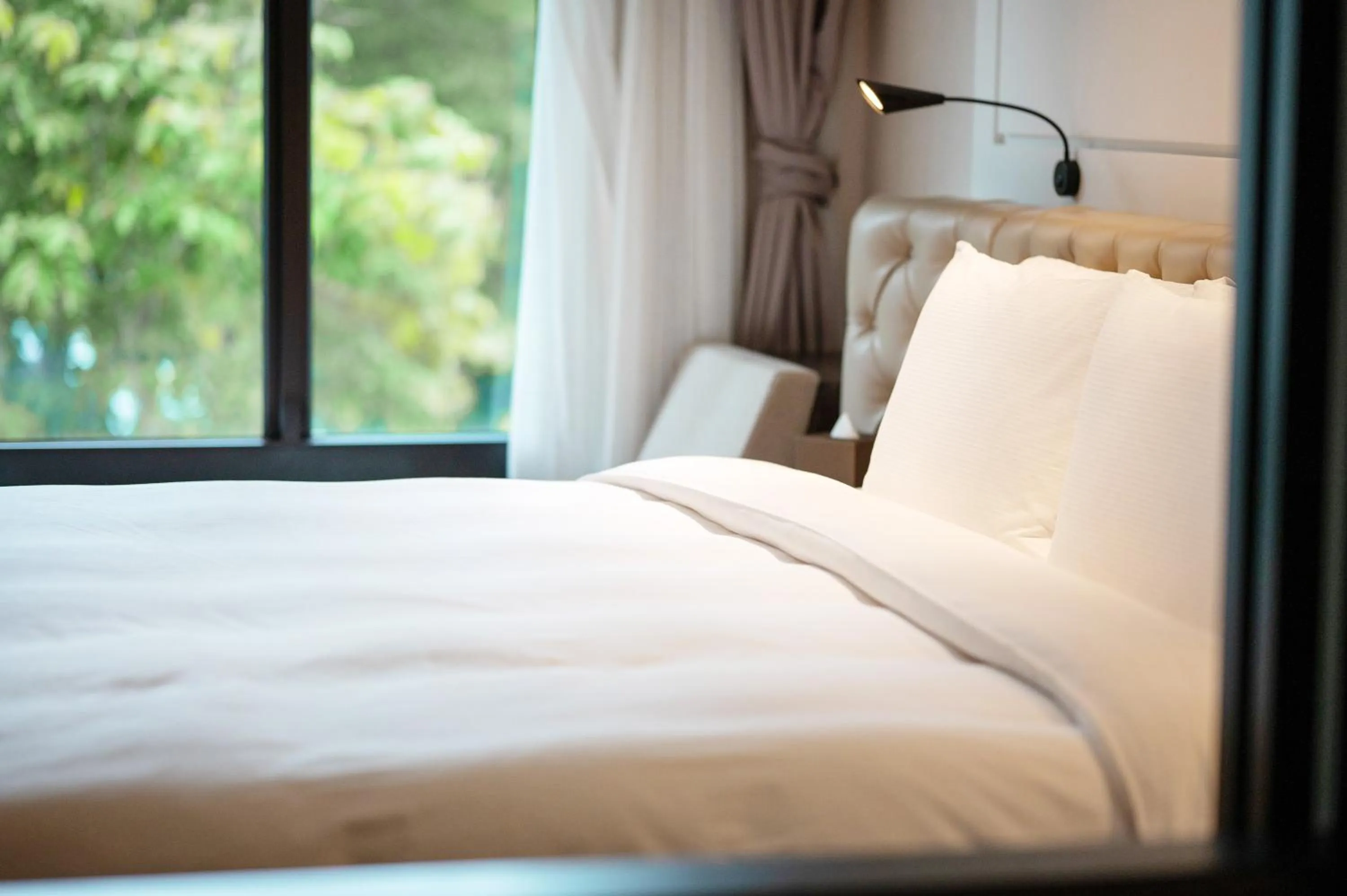 Bed in Hotel Mvsa+Michelin 2 Starred Molino de Urdàniz