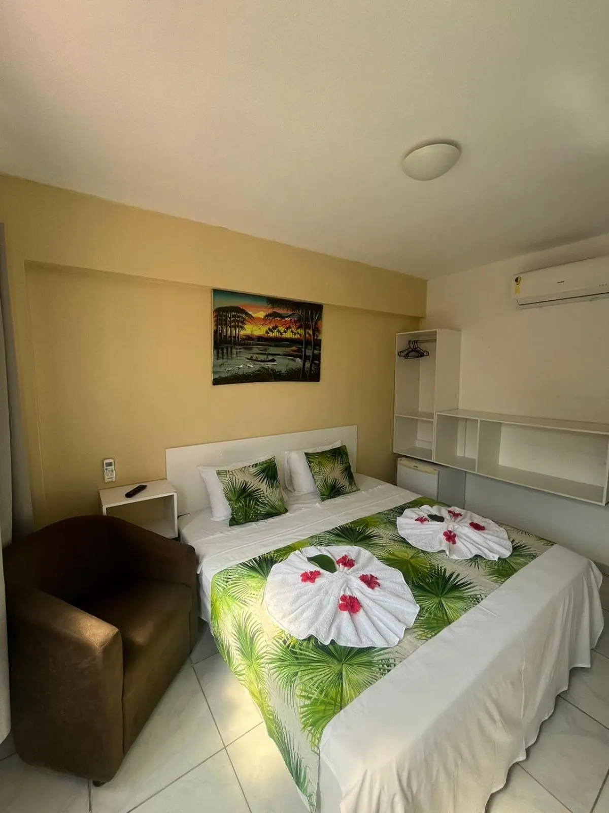 Bed in Pousada Recanto do Sol e Mar