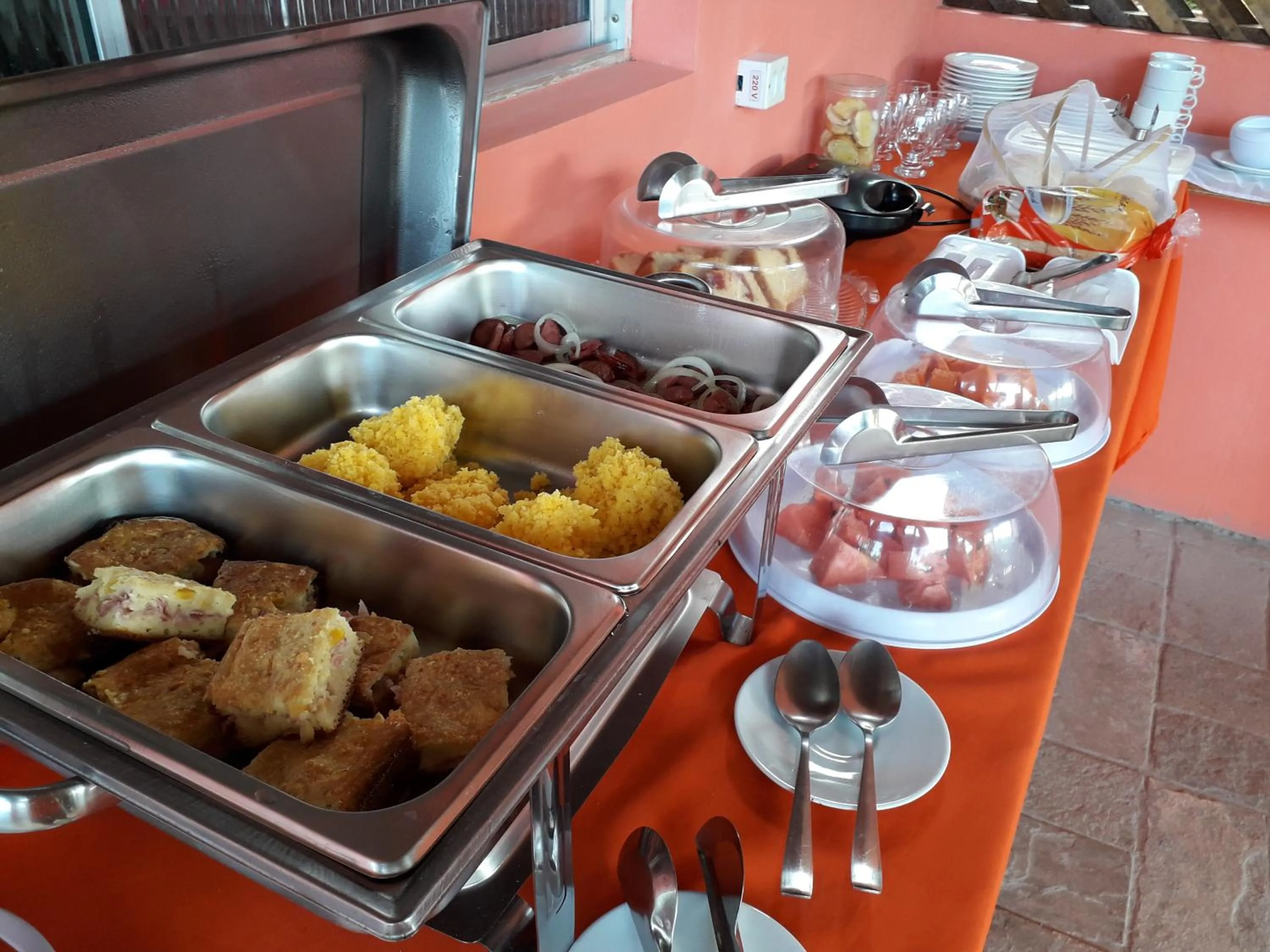 Food and drinks in Pousada Recanto do Sol e Mar