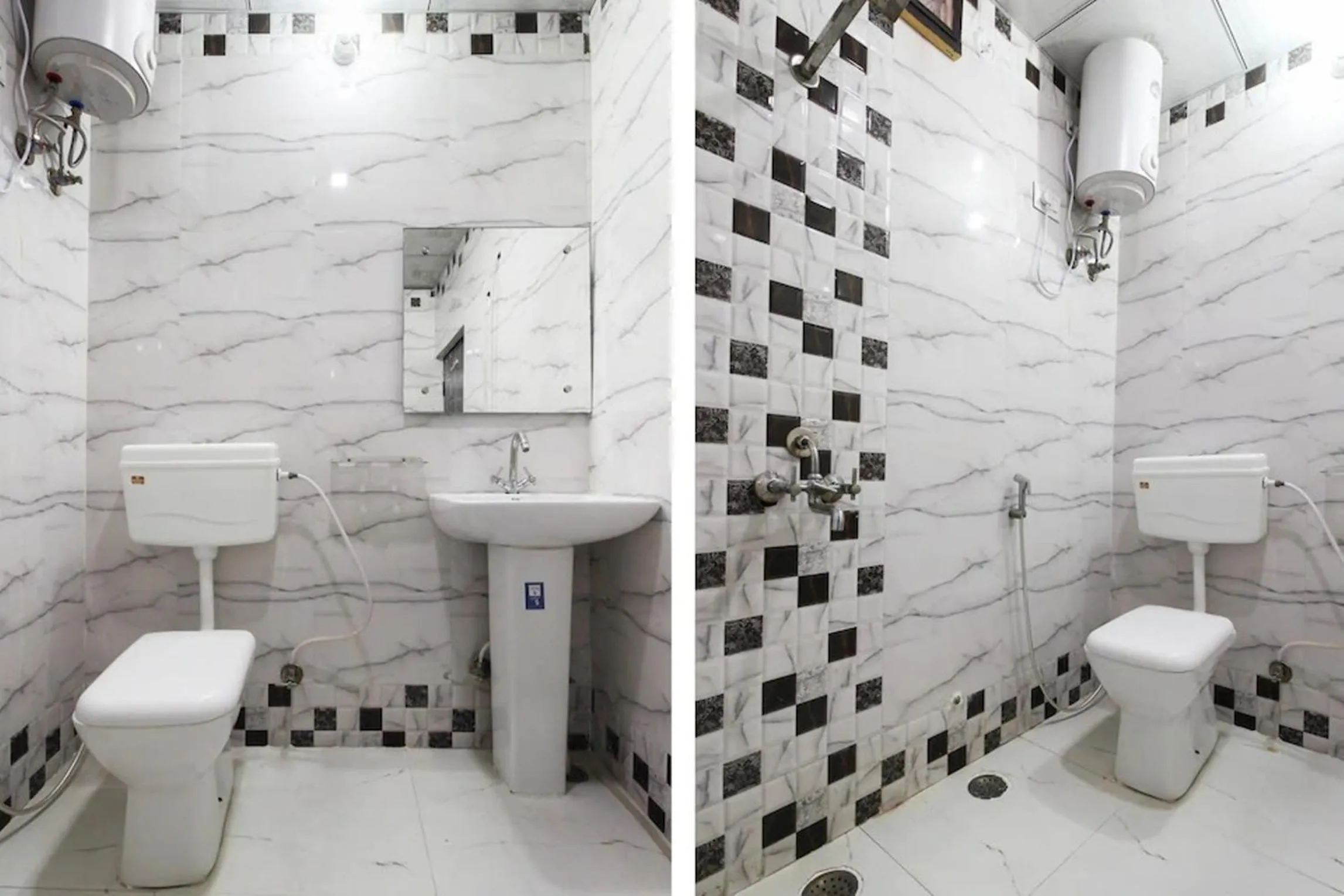 Shower in Taj 3 Star Hotel Agra Near Taj Mahal