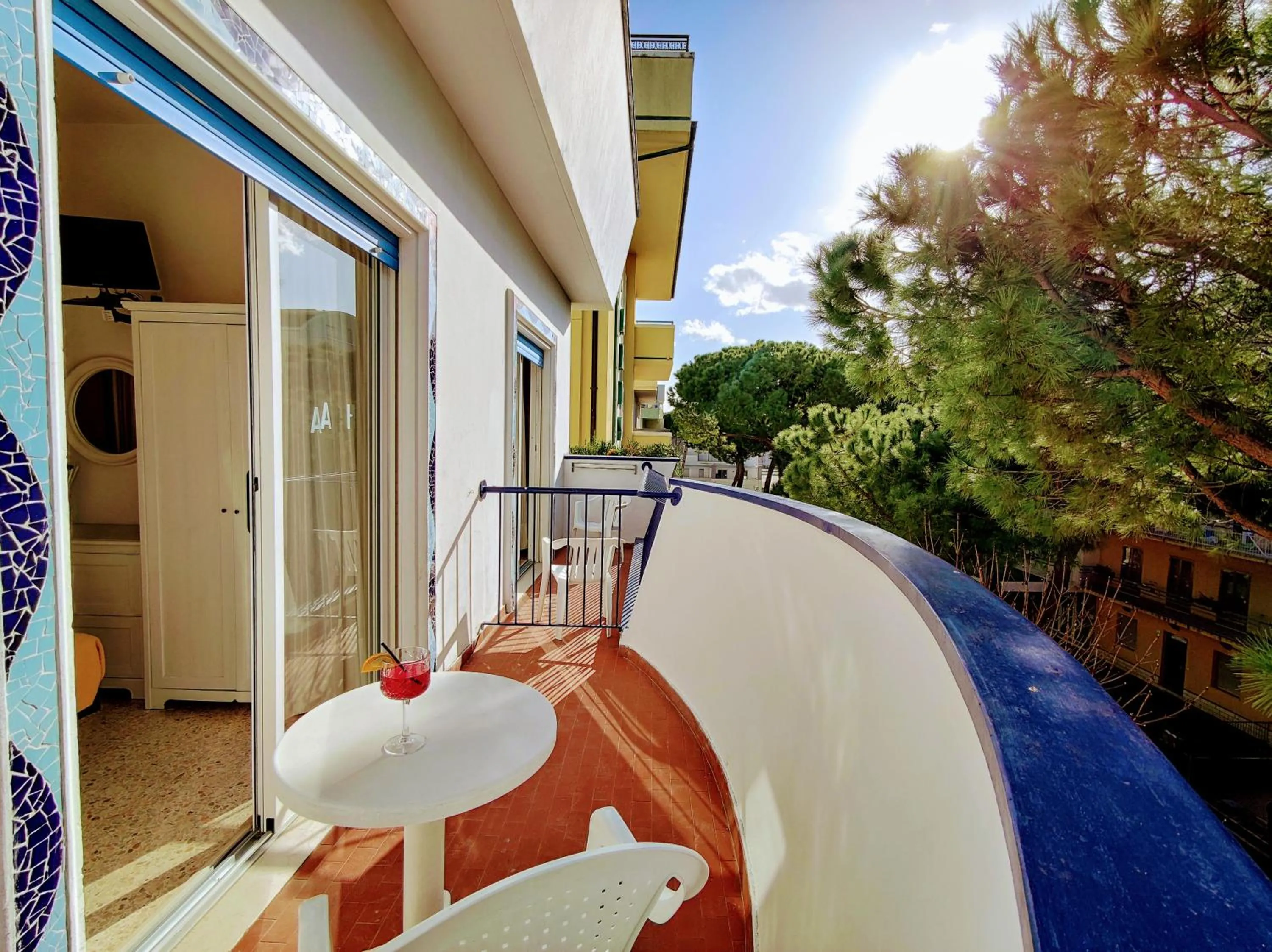 Balcony/Terrace in Hotel Adria B&B - Colazione fino alle 12