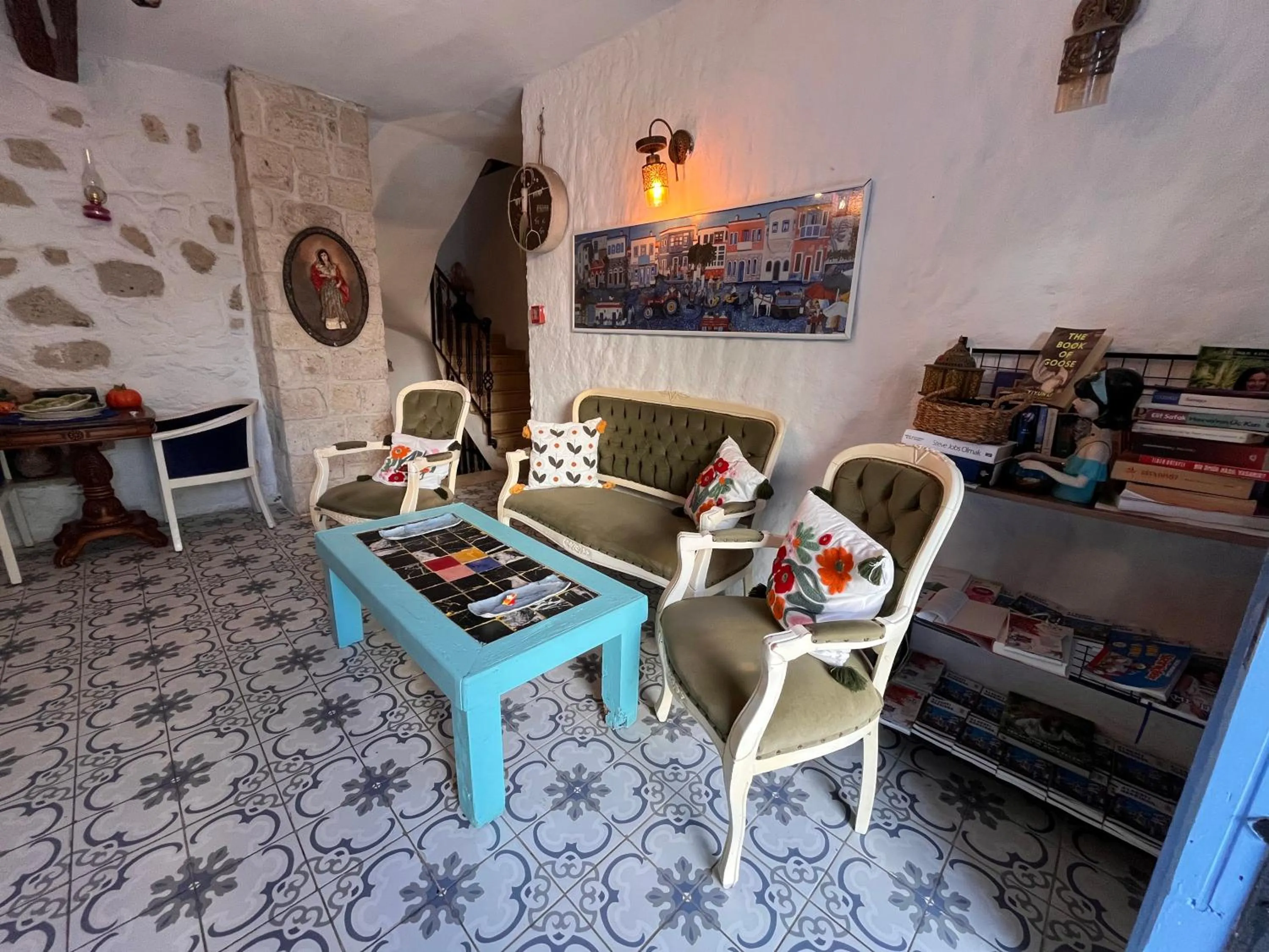 Seating area in Alacati Asmali Konak Hotel