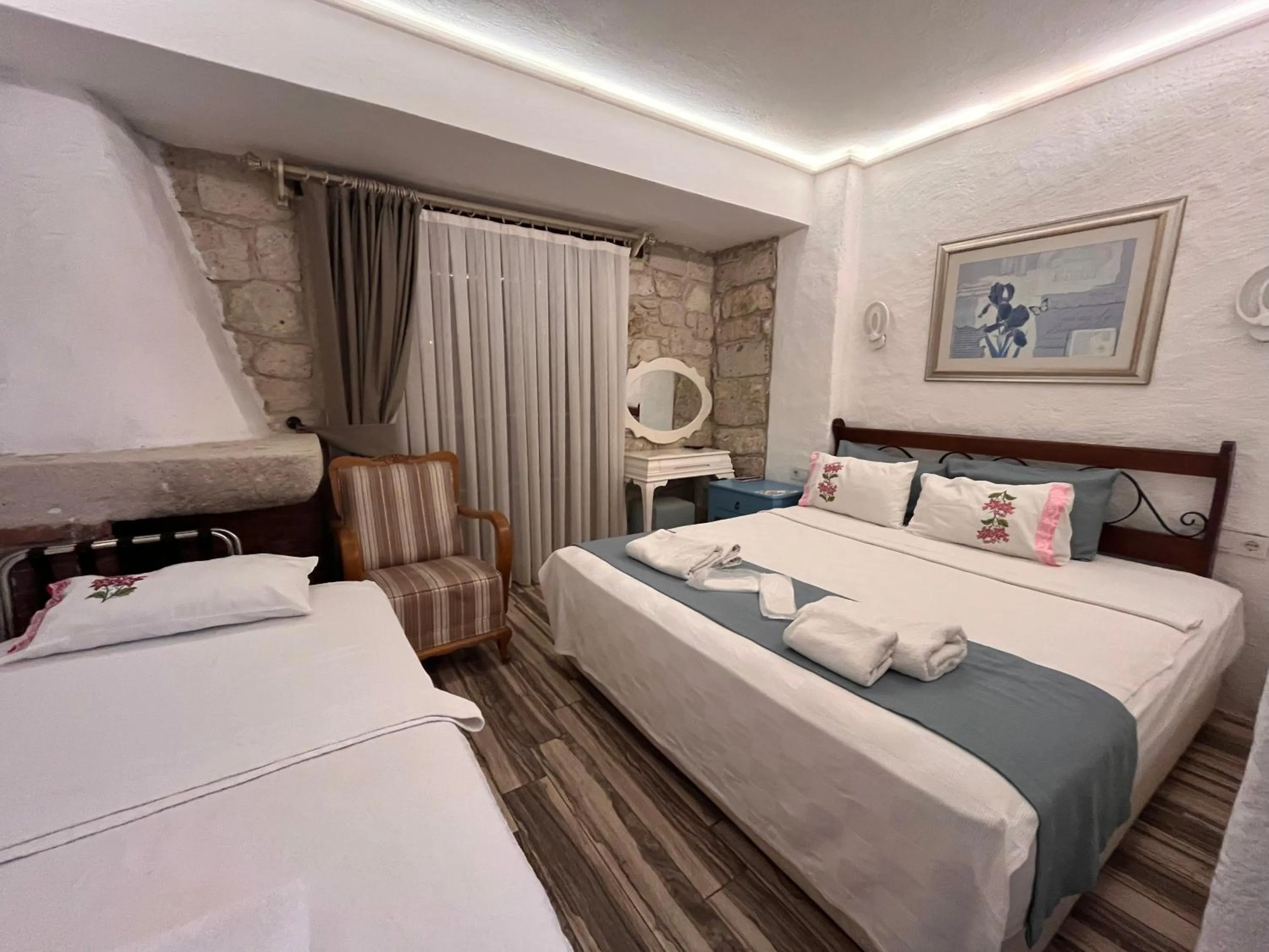 Bed in Alacati Asmali Konak Hotel