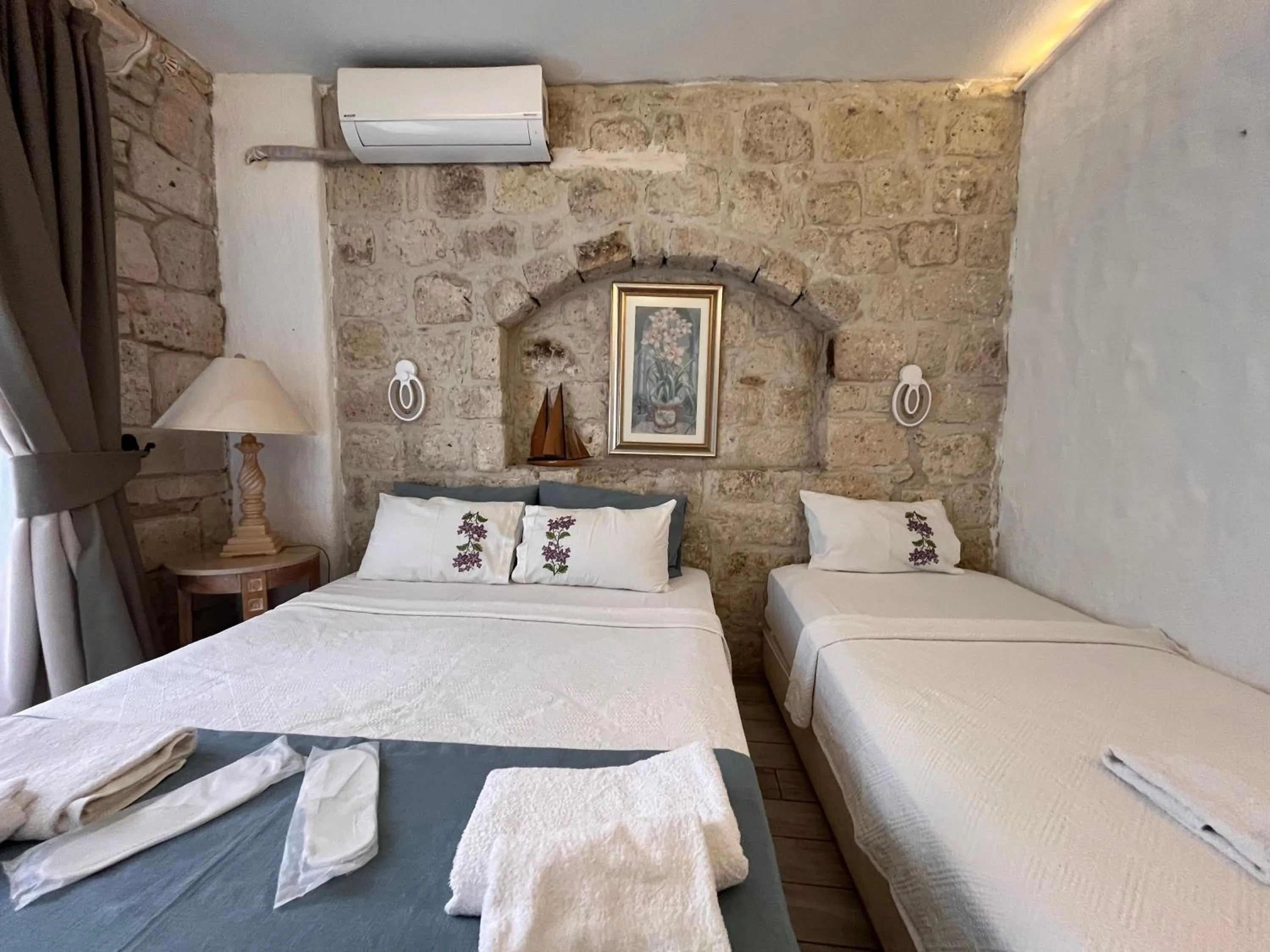 Bed in Alacati Asmali Konak Hotel