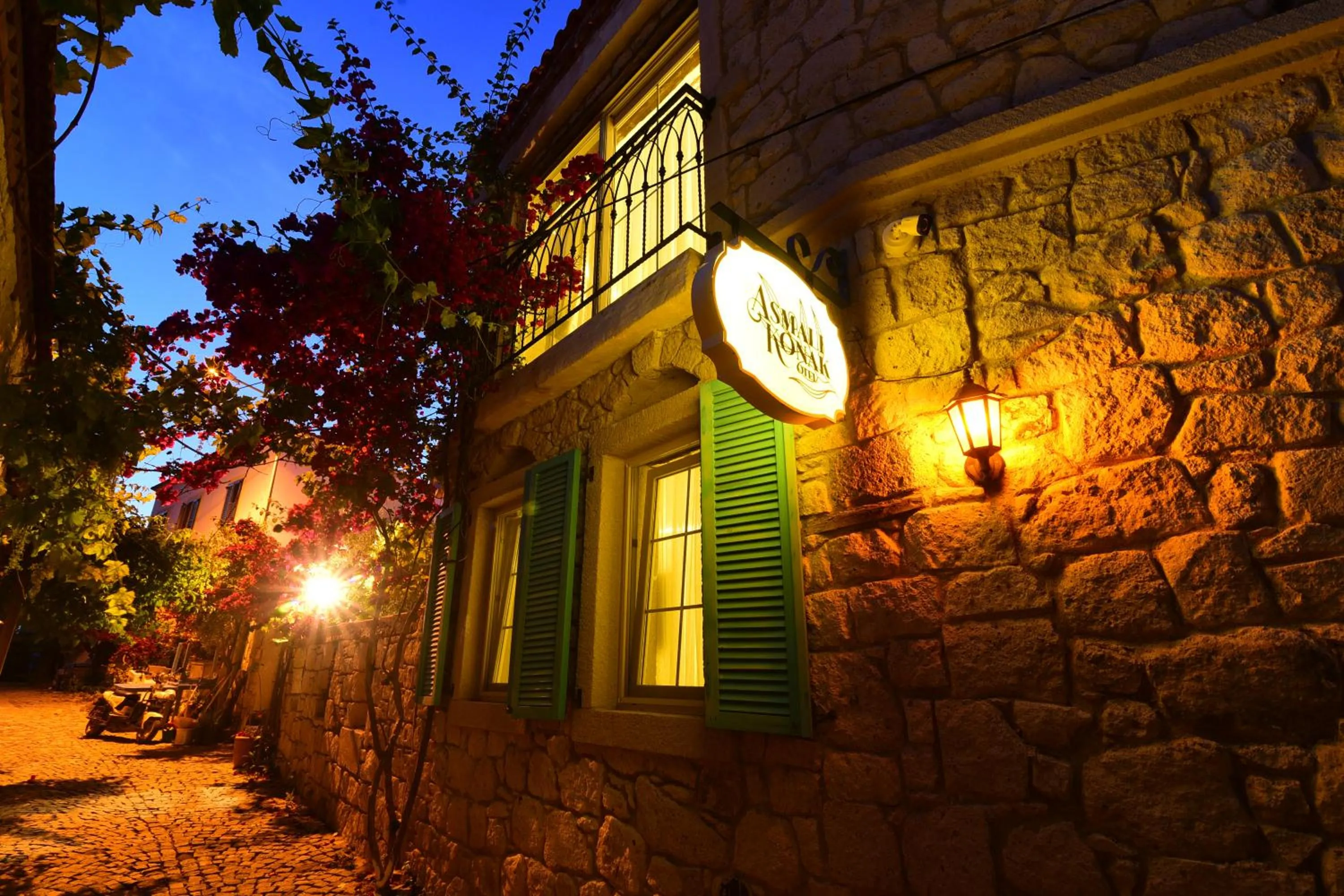 Quiet street view in Alacati Asmali Konak Hotel
