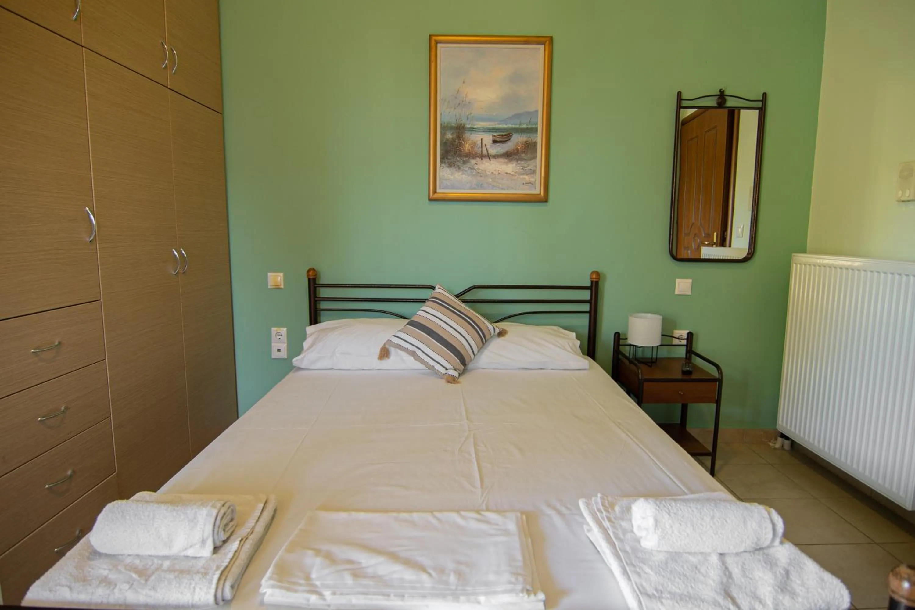 Bed in Tsertos Apartments