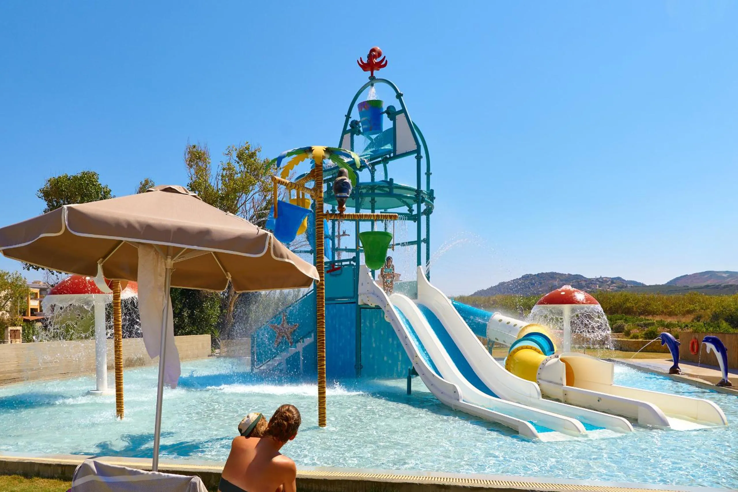 Aqua park in Galini Palace