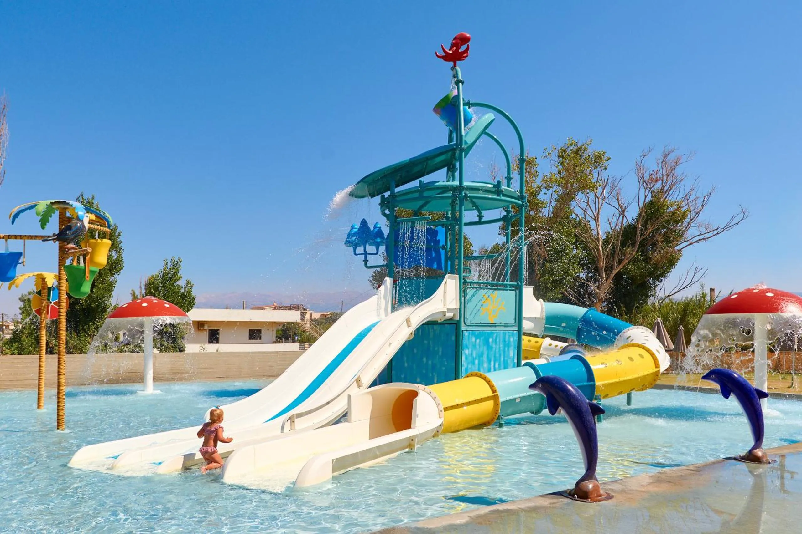 Aqua park in Galini Palace