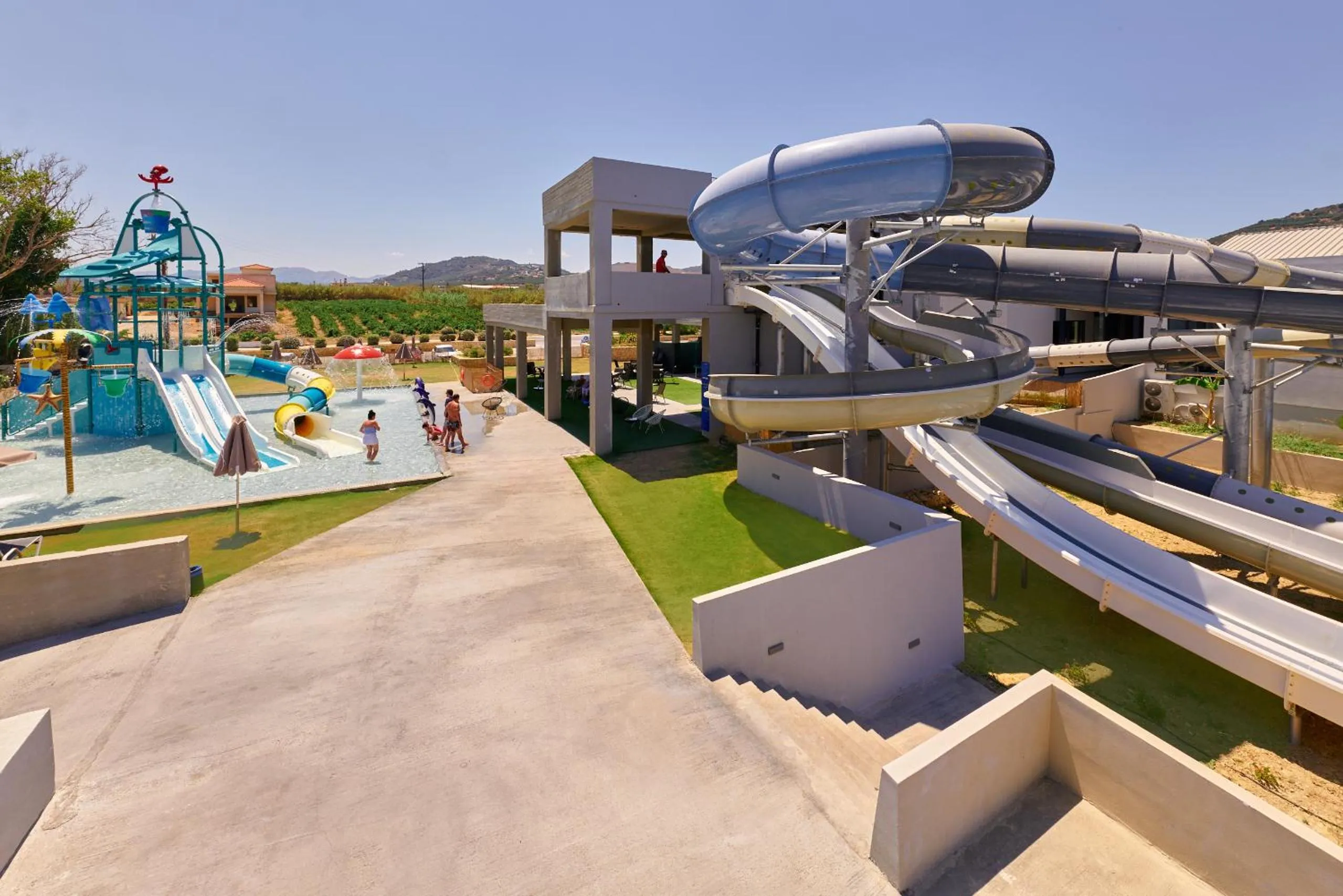 Aqua park in Galini Palace
