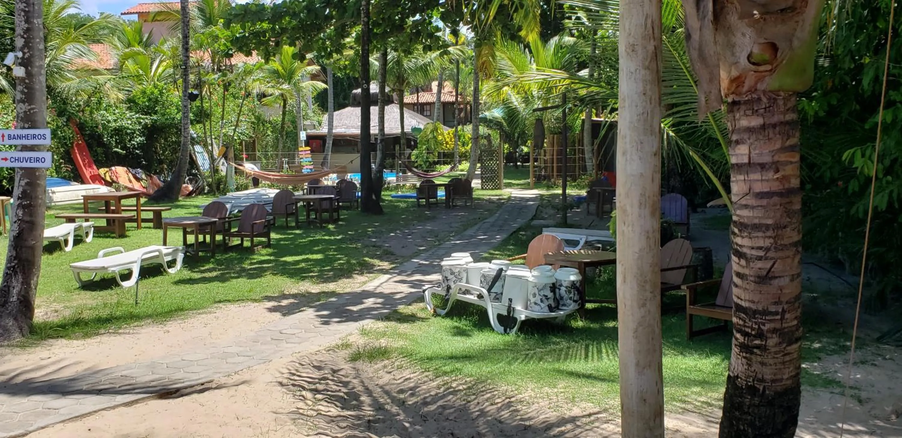 Inner courtyard view in Hotel Pousada Villa Zena - Frente ao Mar - Pé na areia