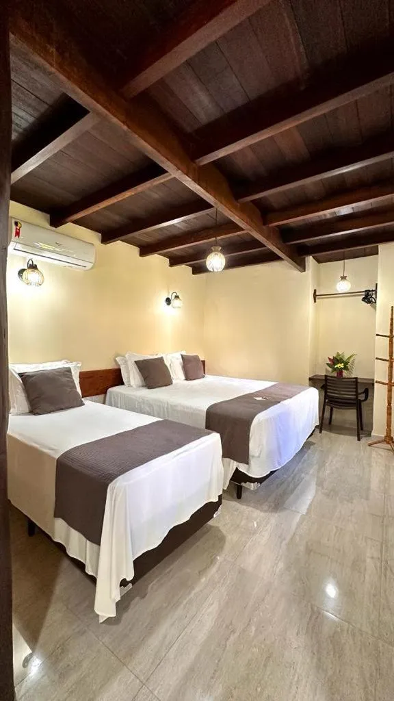 Bed in Hotel Pousada Villa Zena - Frente ao Mar - Pé na areia