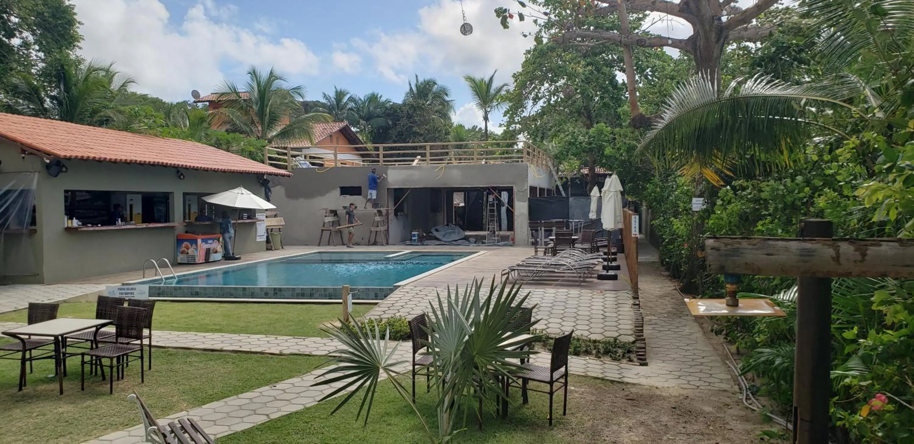 Garden view in Hotel Pousada Villa Zena - Frente ao Mar - Pé na areia
