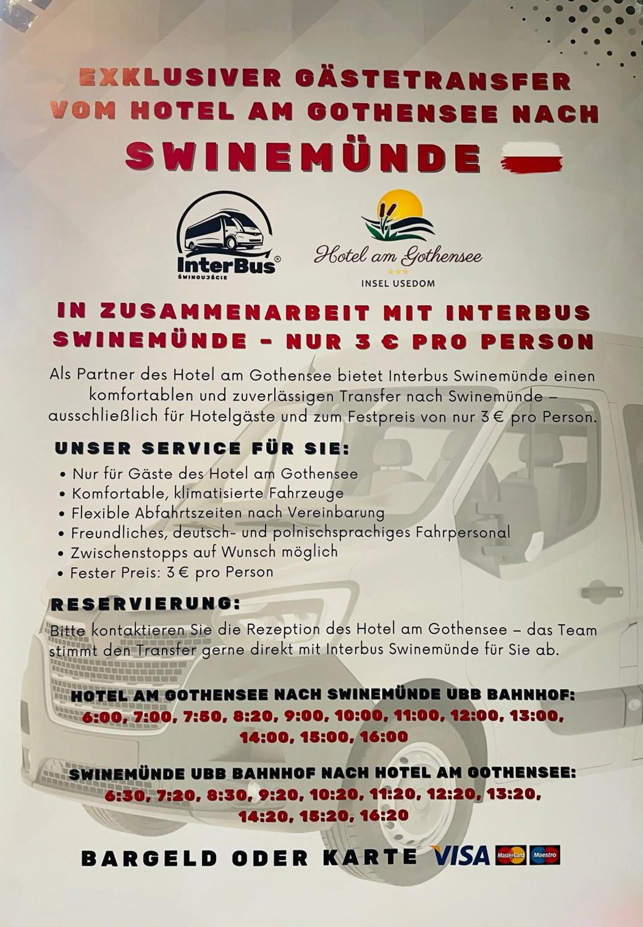 shuttle in Hotel am Gothensee