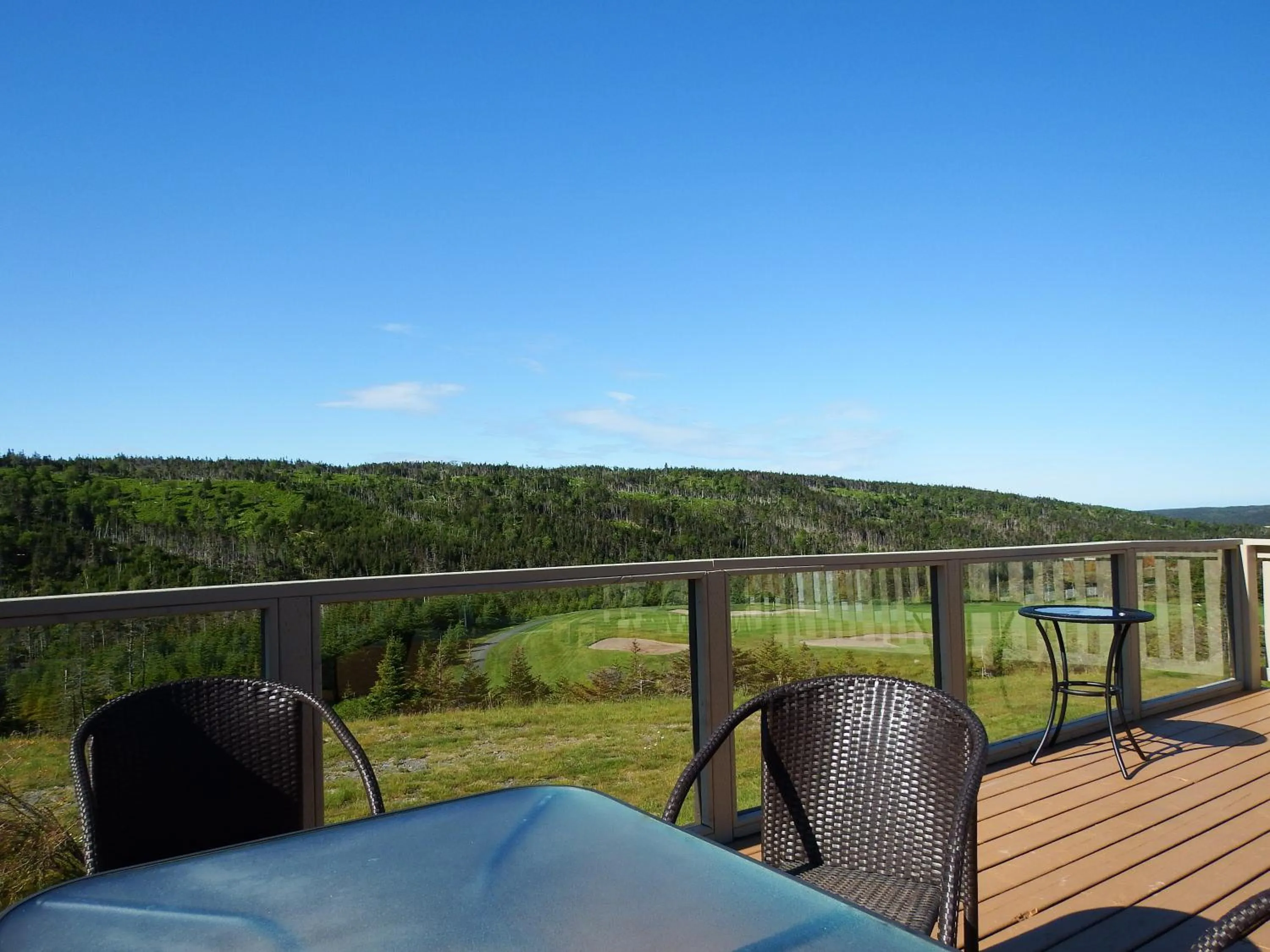 Patio in The Wilds at Salmonier River
