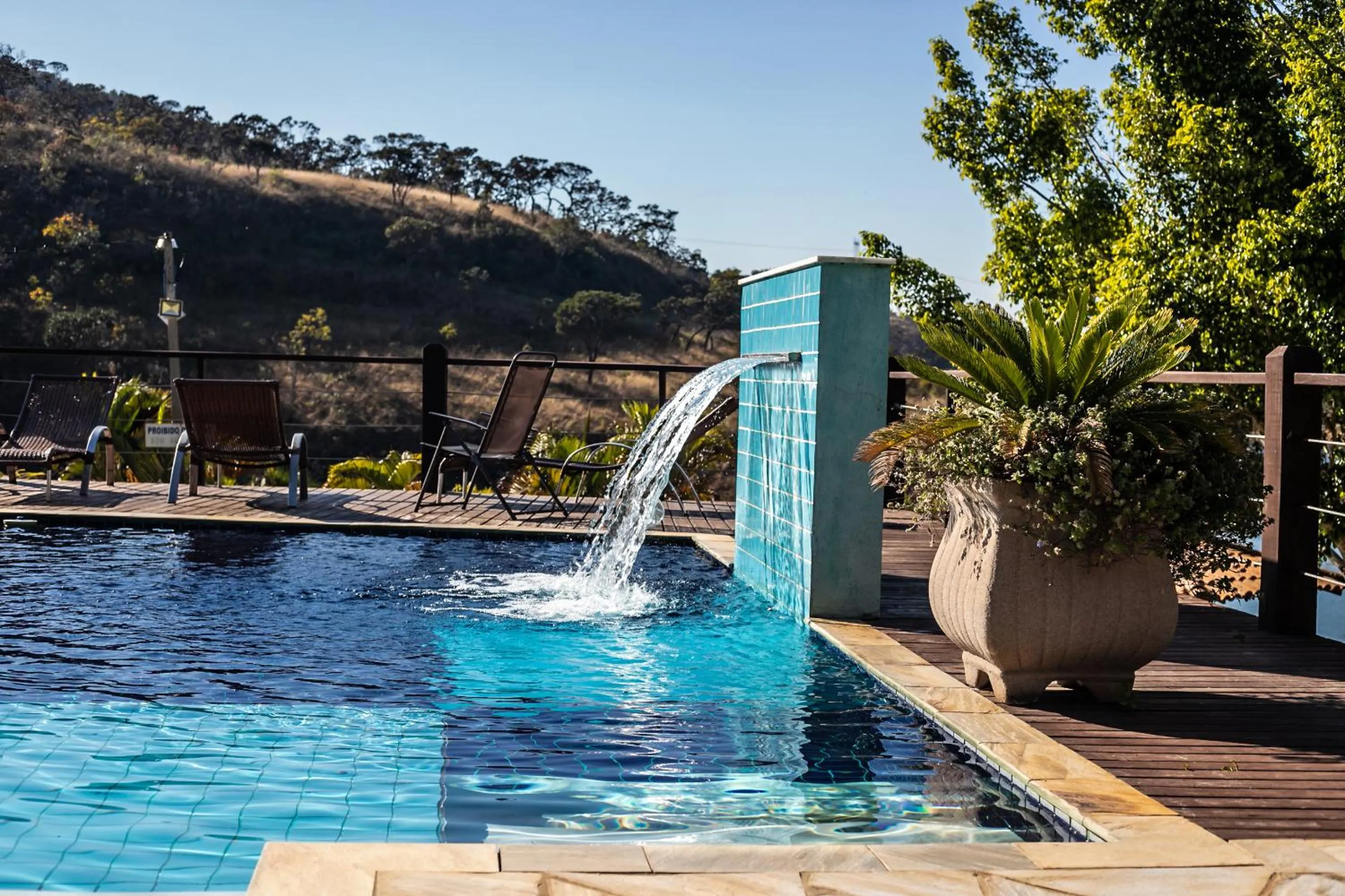 Swimming pool in Pousada do Rio Turvo