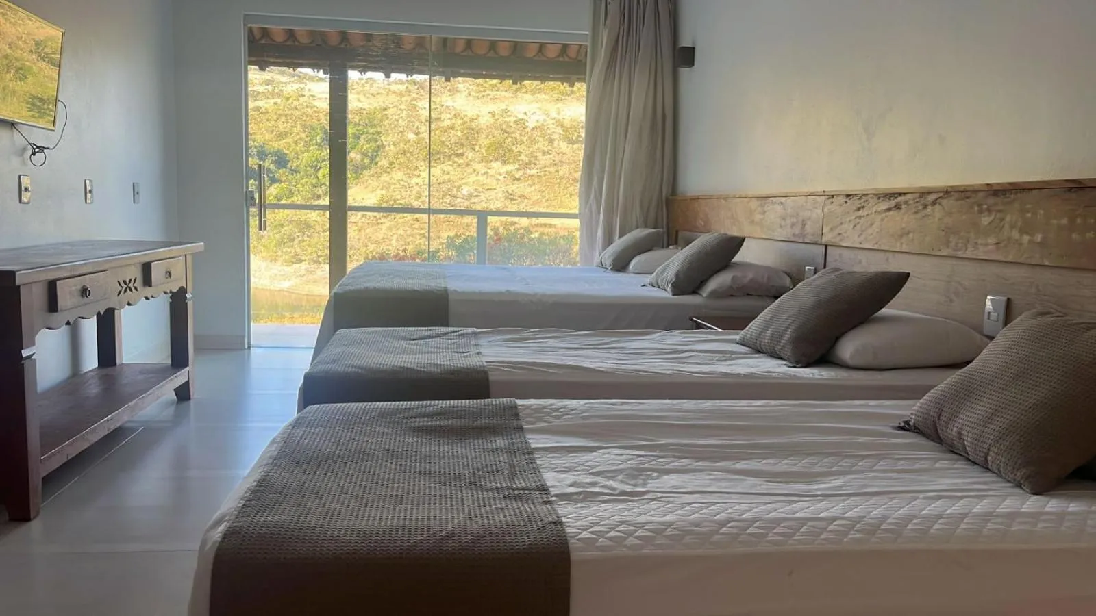 Bed in Pousada do Rio Turvo