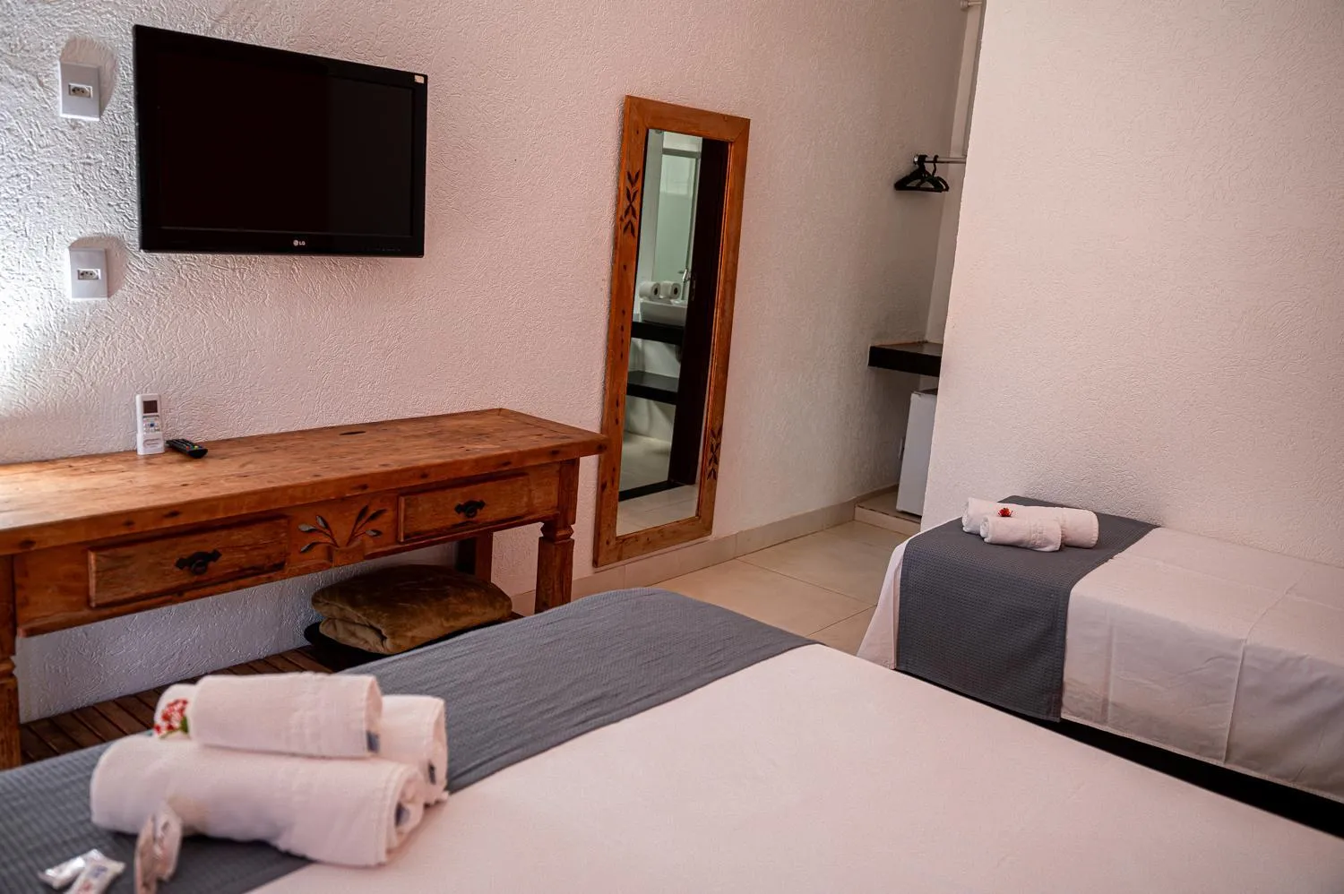 Bed in Pousada do Rio Turvo