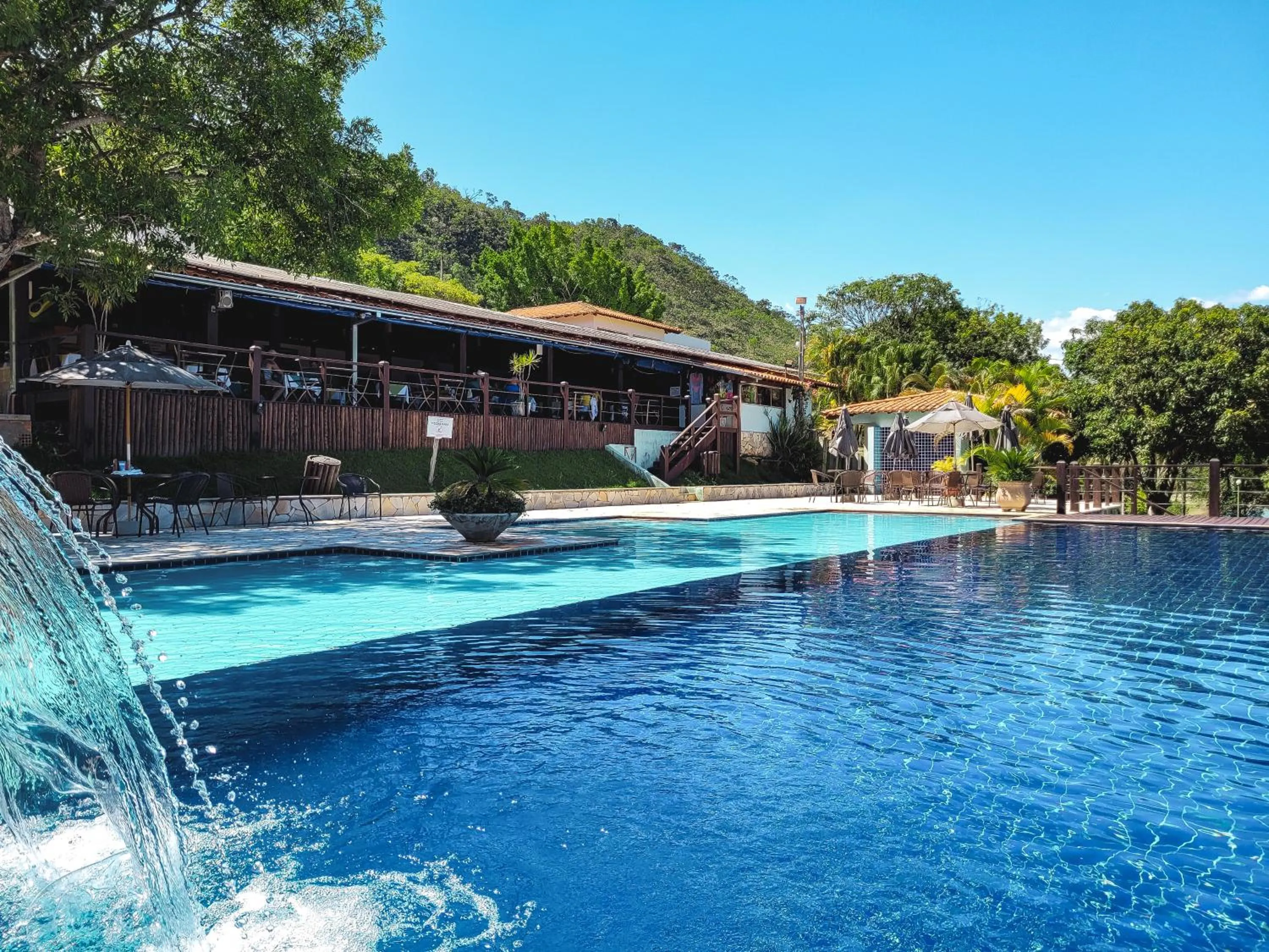 Swimming pool in Pousada do Rio Turvo