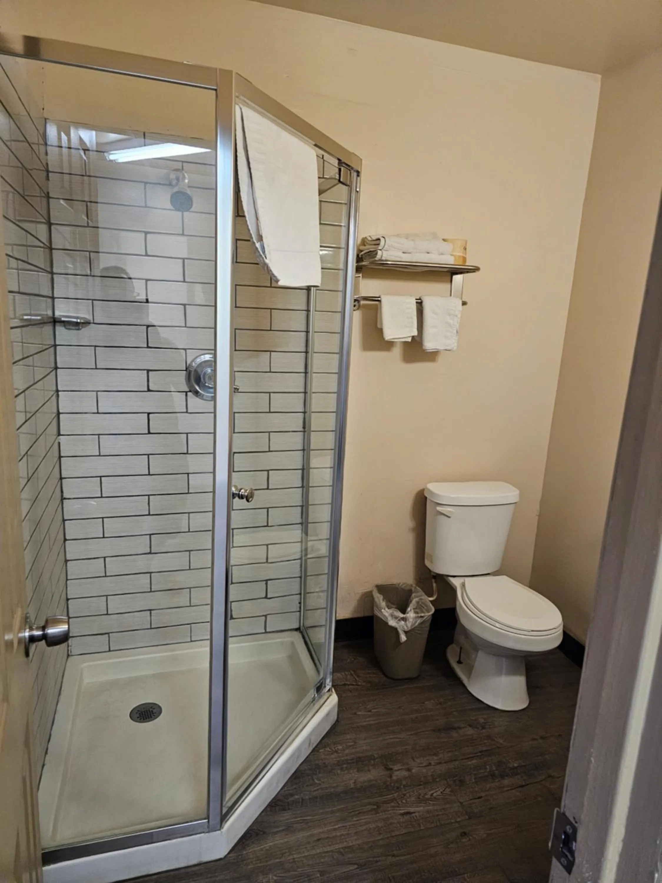 Shower in California Suites Motel