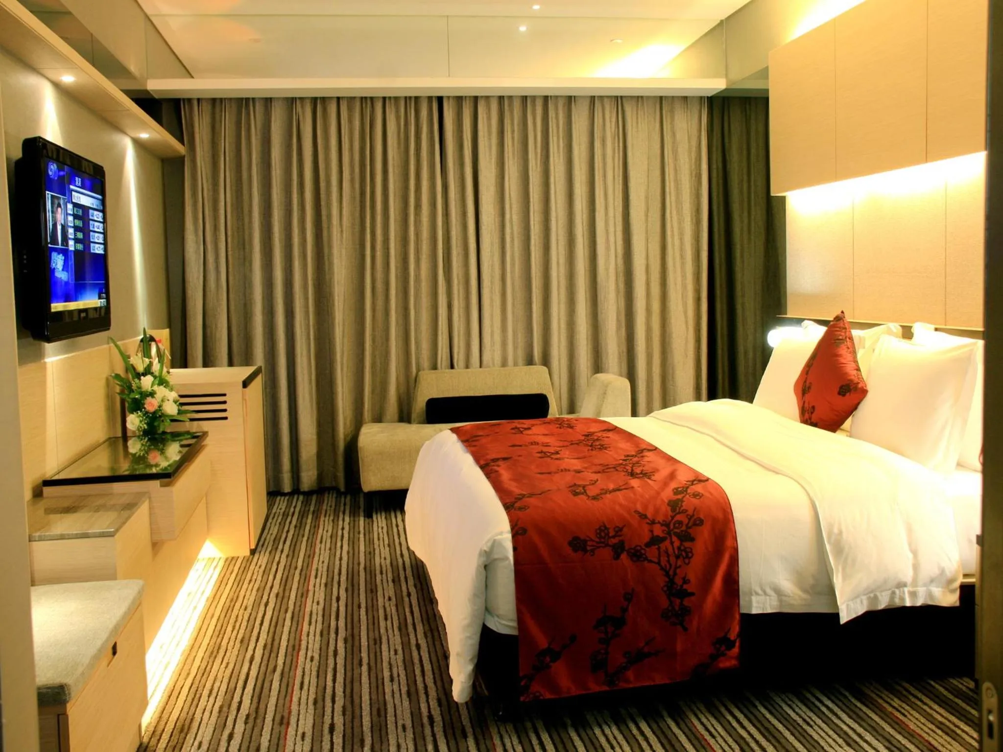 Bed in Grand View Hotel Tianjin