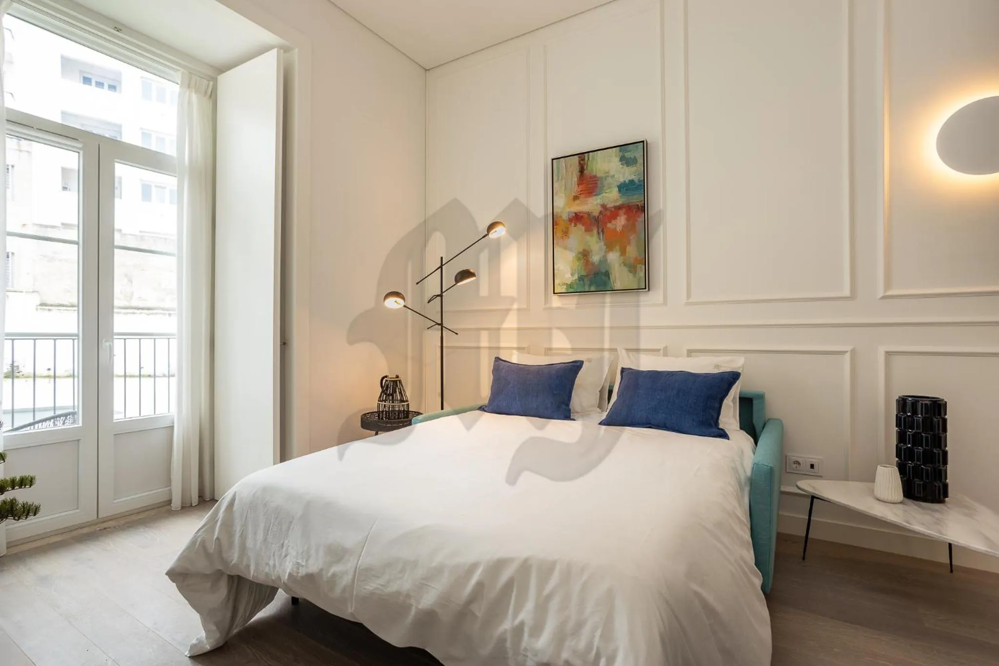 Photo of the whole room, Bed in Morgan-Jupiter Apartments