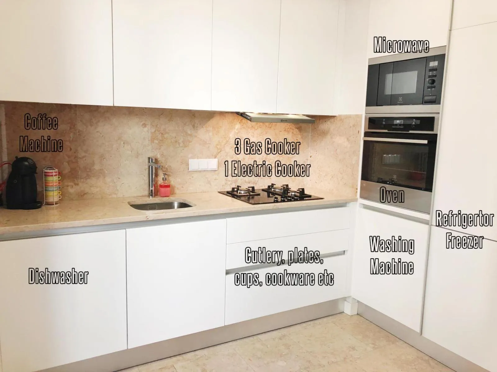 Kitchen or kitchenette in Morgan-Jupiter Apartments