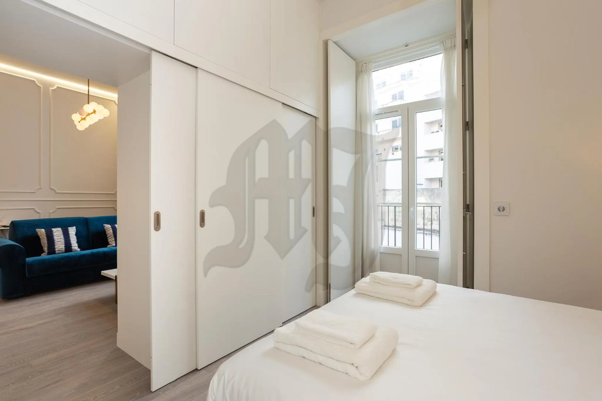 Photo of the whole room, Bed in Morgan-Jupiter Apartments