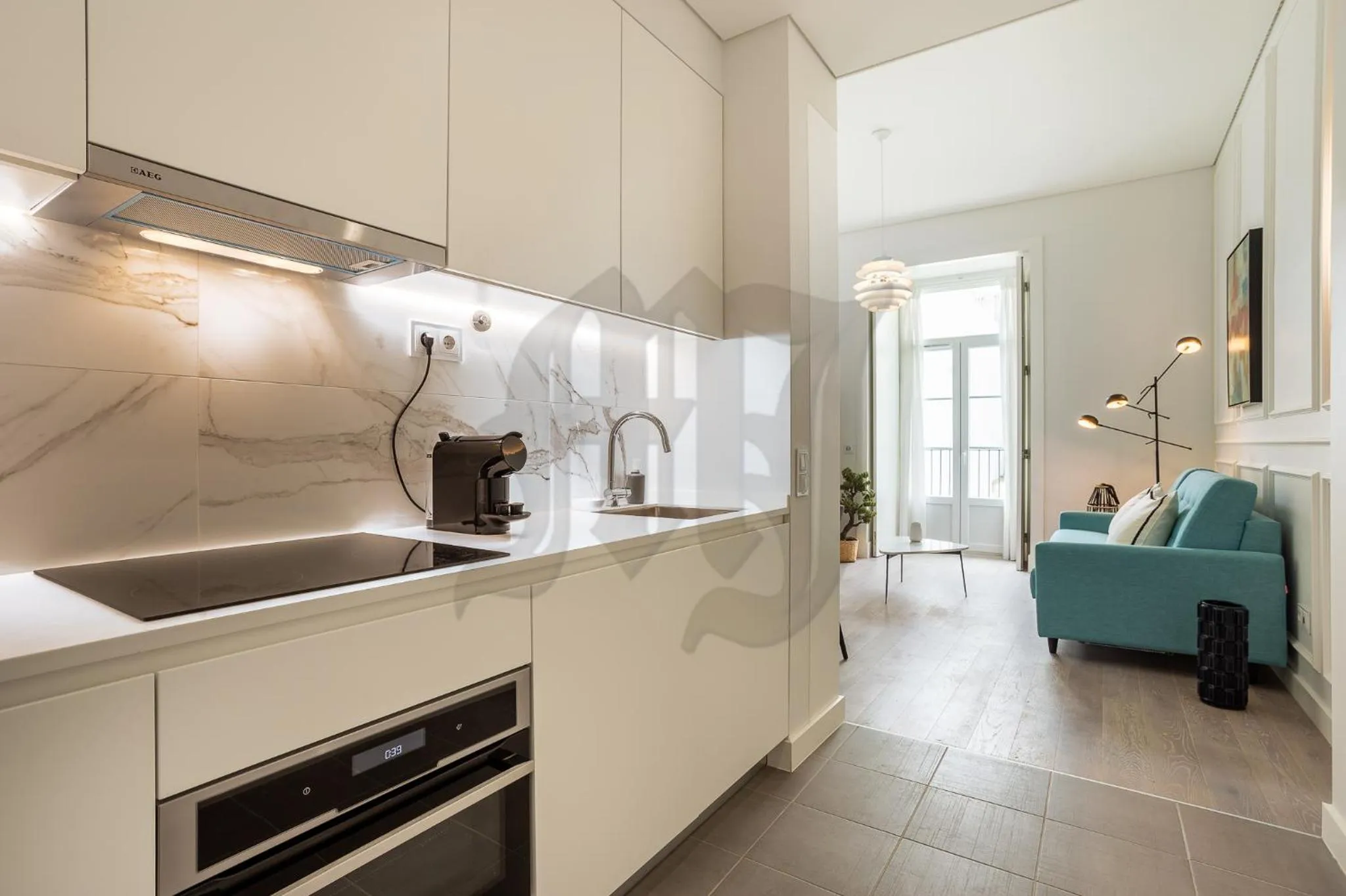 Kitchen or kitchenette in Morgan-Jupiter Apartments