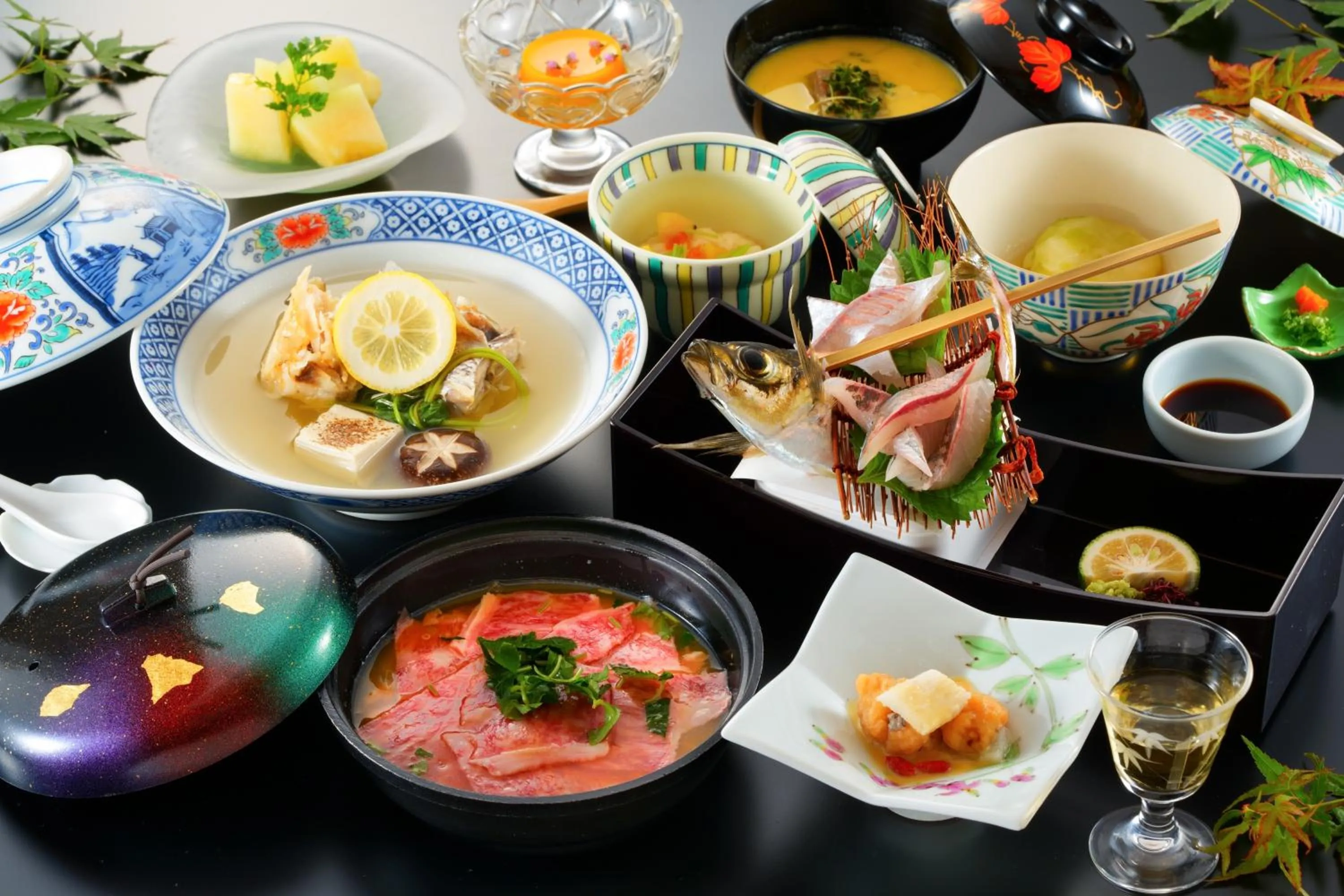 Dinner in Beppu Showaen