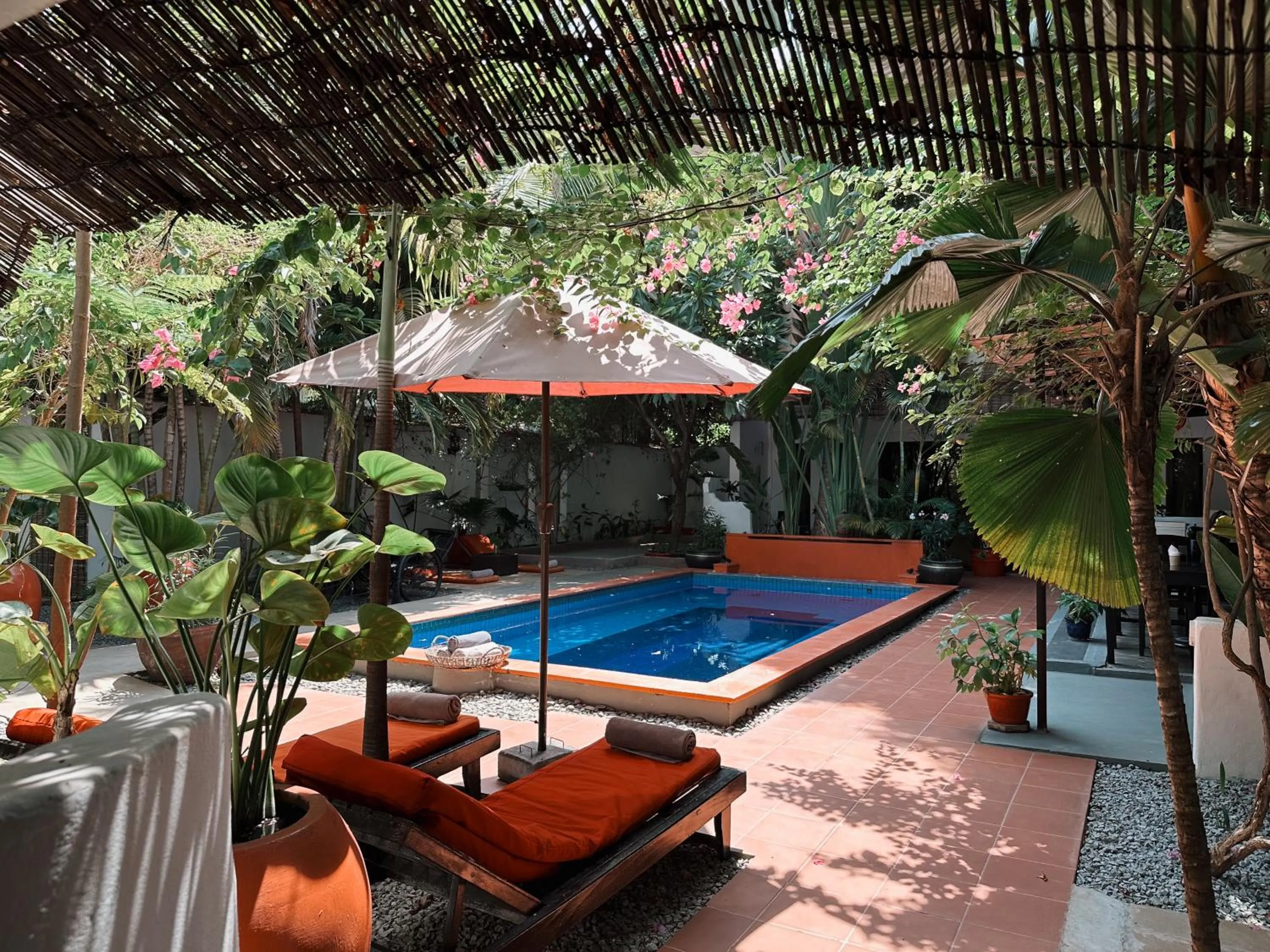 Pool view in Maison 557