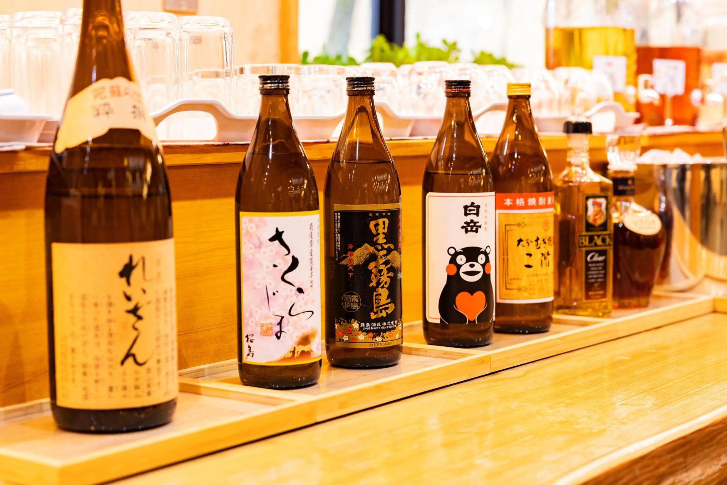 Food and drinks in Aso Baien Spa Resort