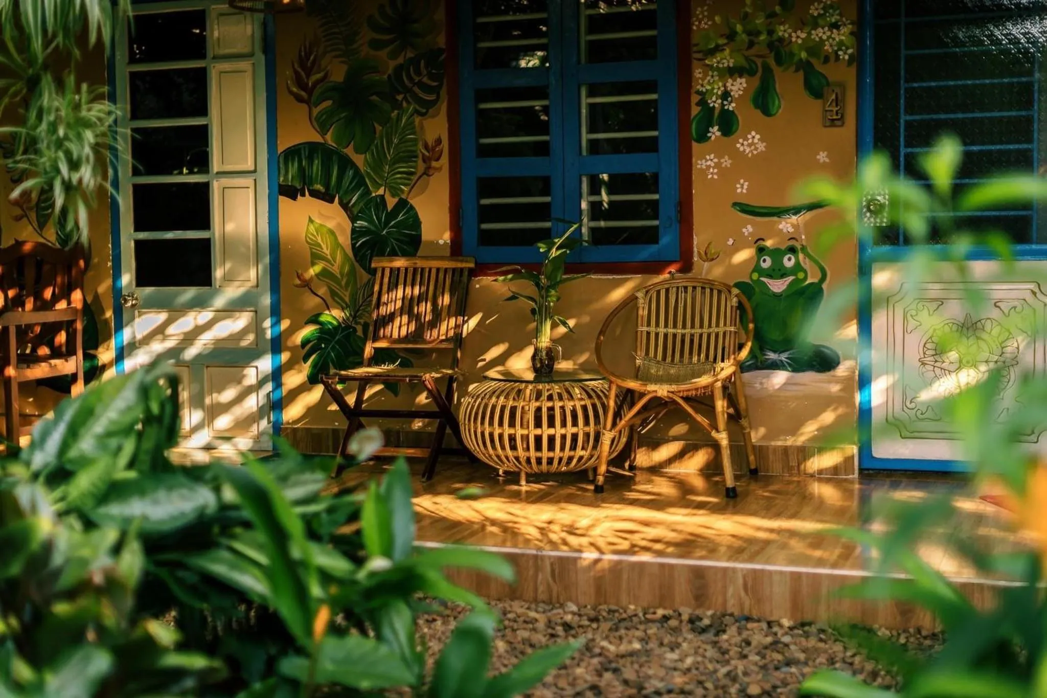 Garden view in Yellow Farm Homestay at Tuy Hòa Phú Yên