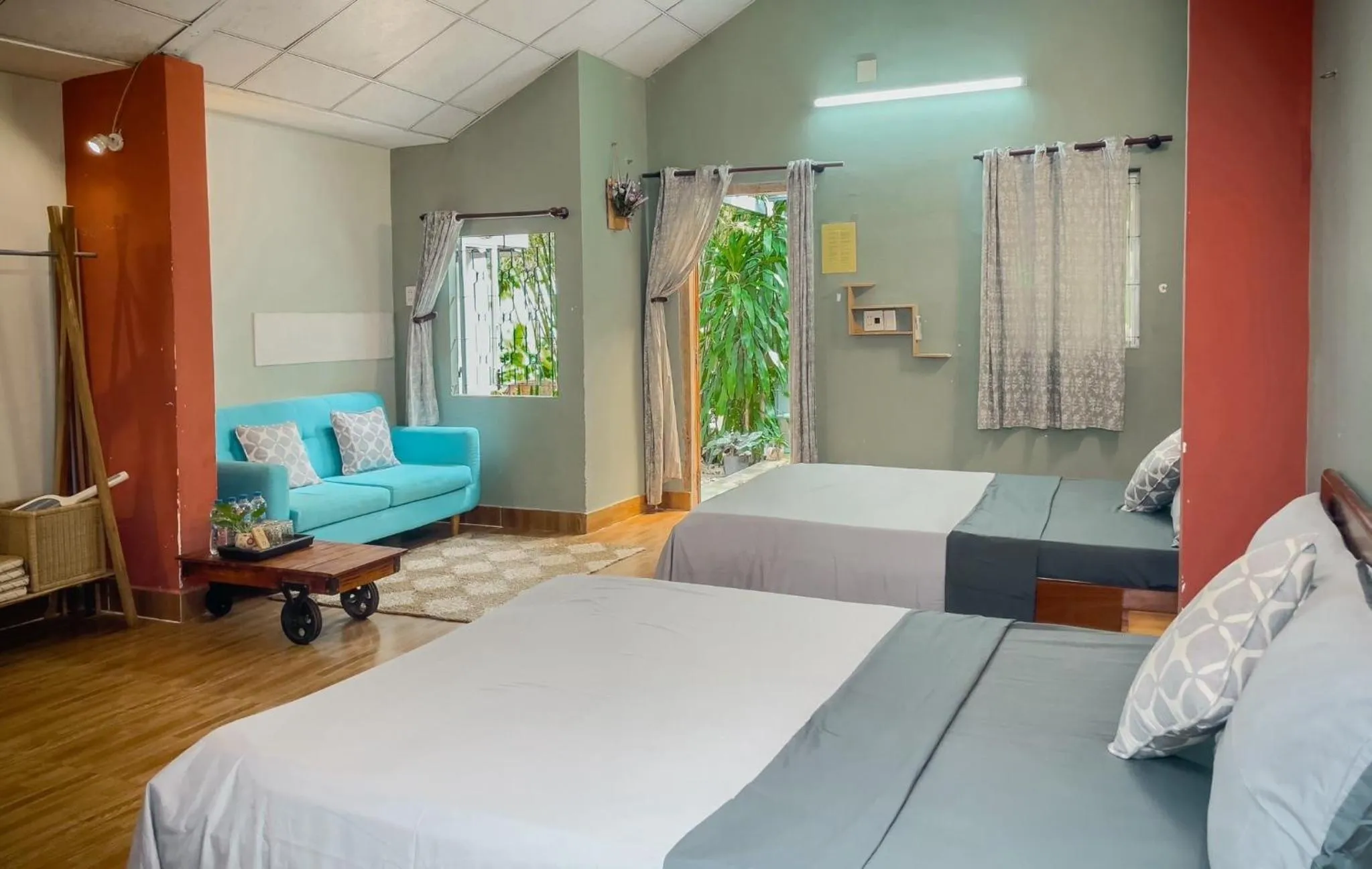 Bed in Yellow Farm Homestay at Tuy Hòa Phú Yên