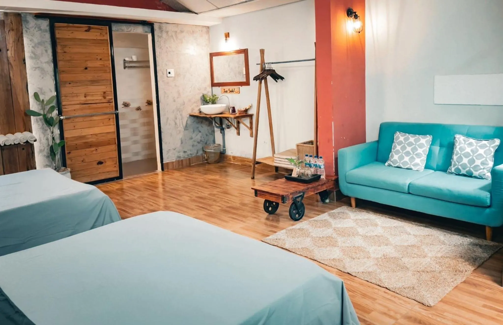 Bed in Yellow Farm Homestay at Tuy Hòa Phú Yên