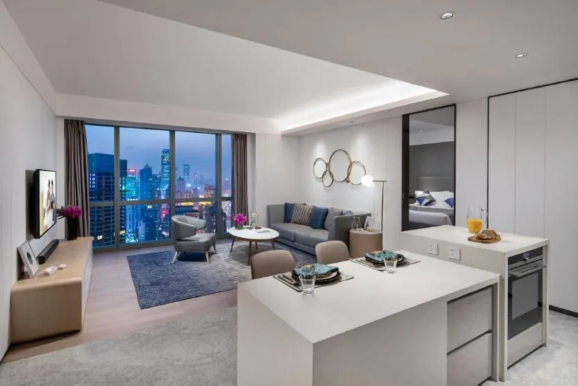 Living room in Ascott Raffles City Chongqing
