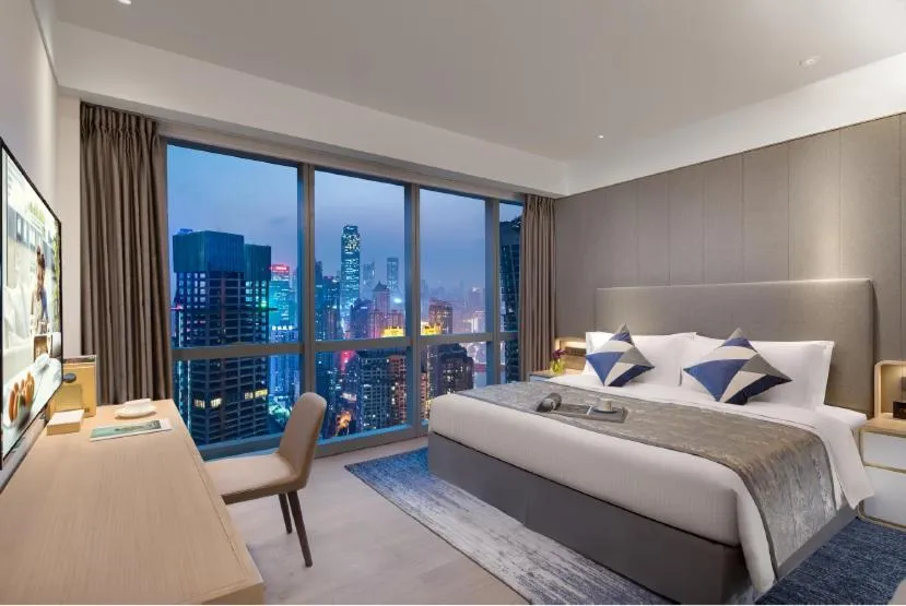 Bedroom, Bed in Ascott Raffles City Chongqing