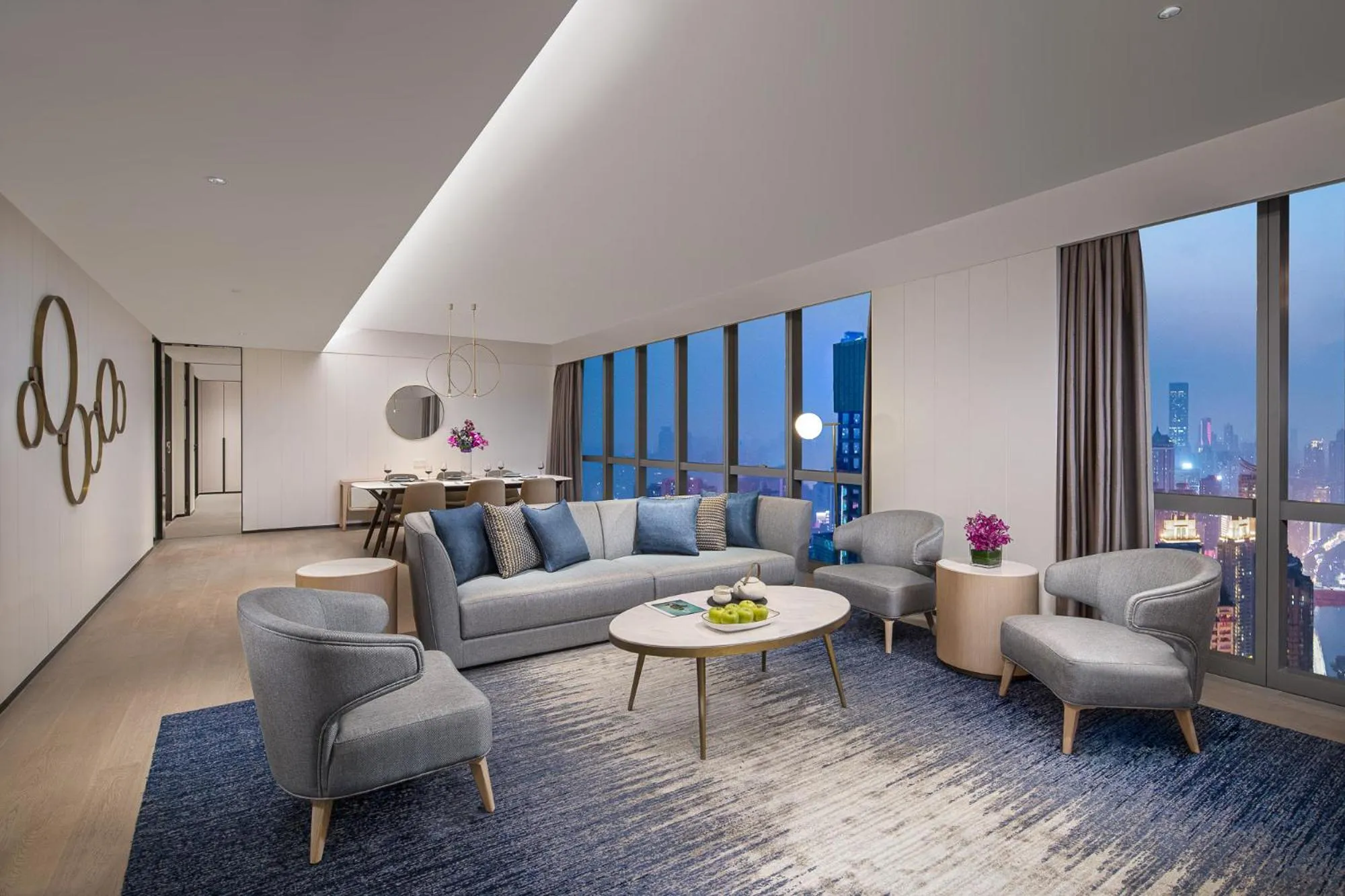 Living room in Ascott Raffles City Chongqing