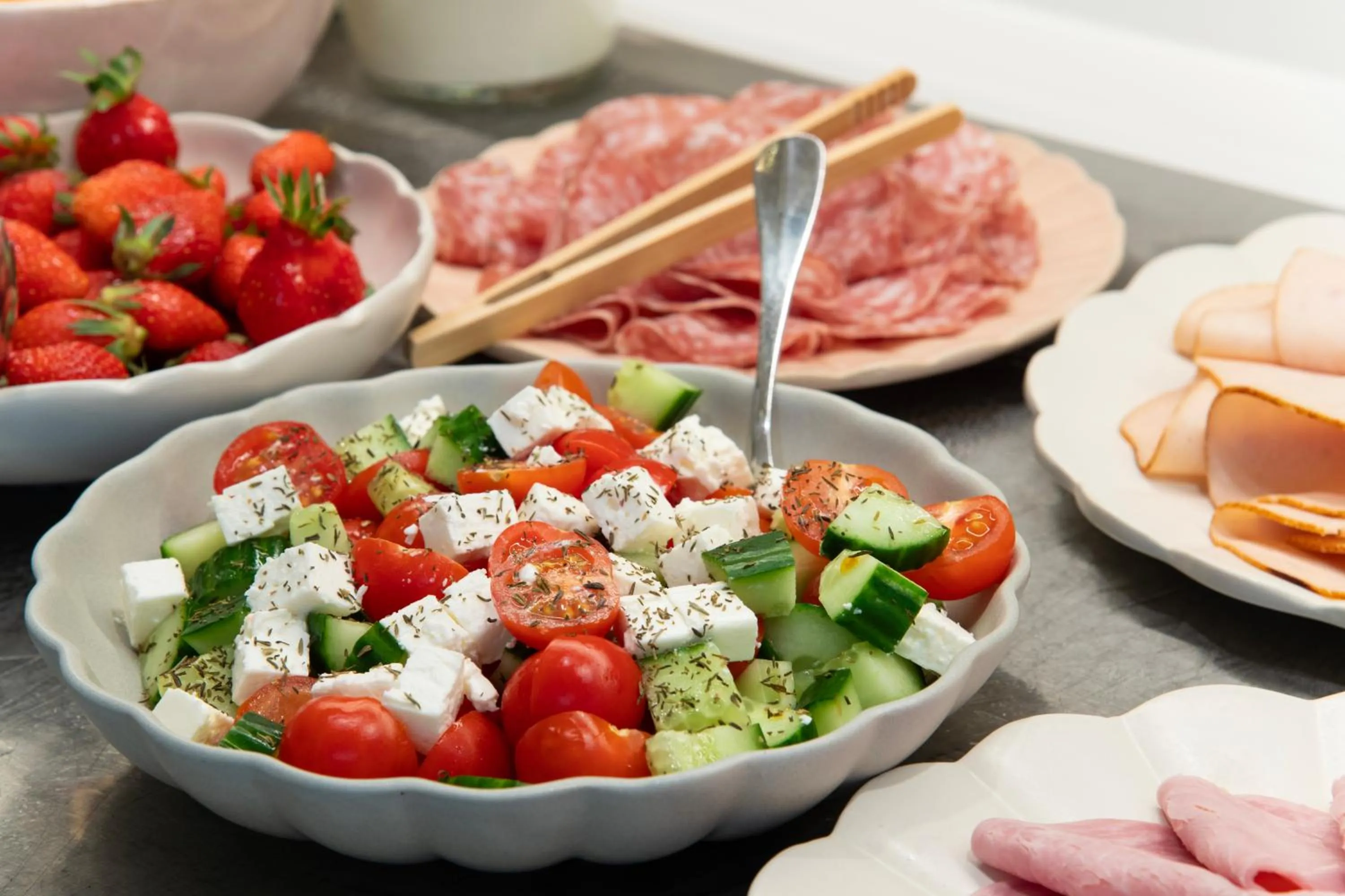 Buffet breakfast in Mercure Paris Montparnasse Raspail