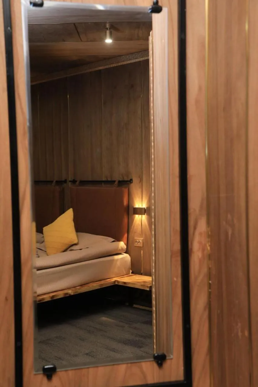 Bed in My hotel Karakol