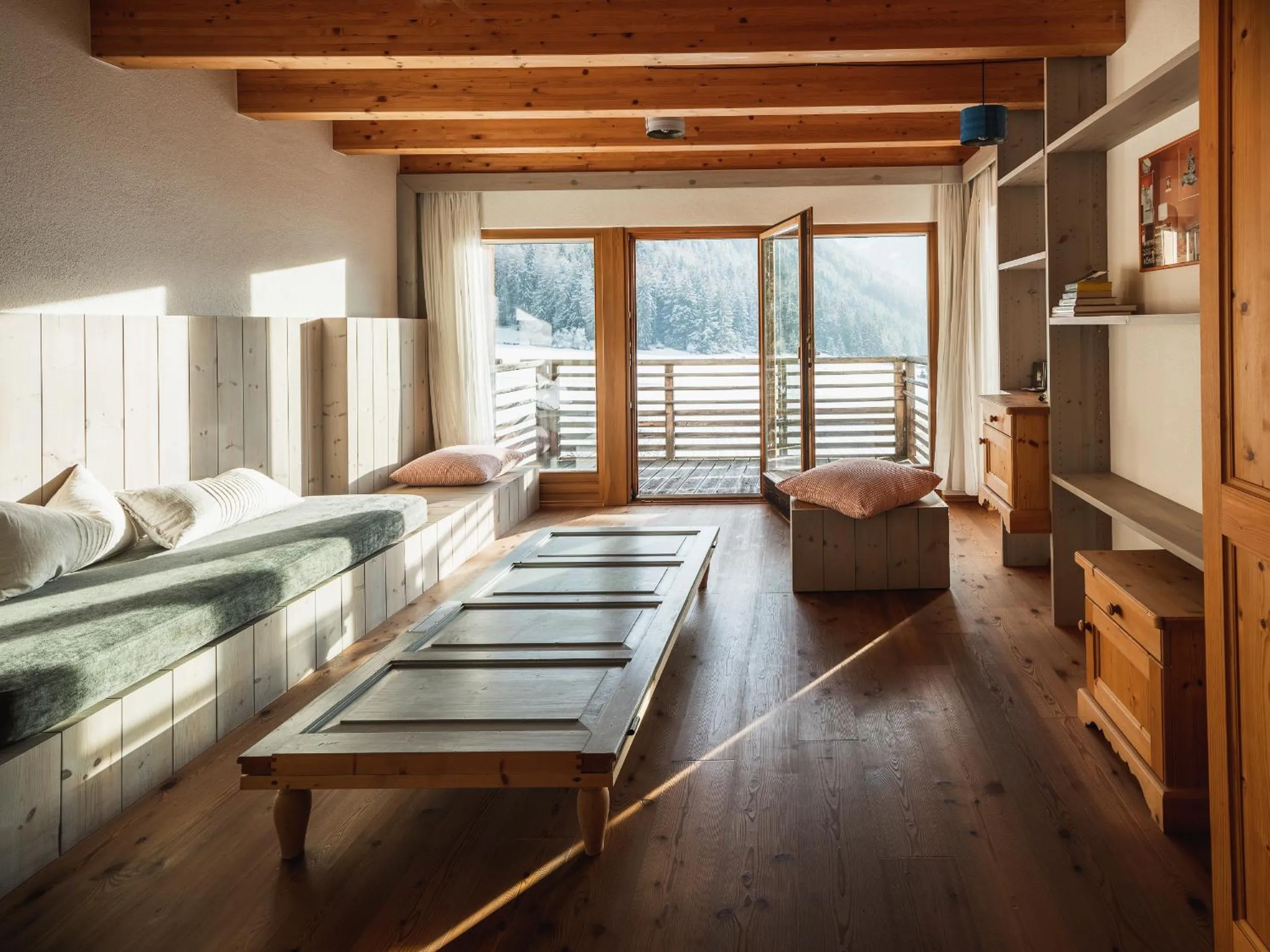 Living room, Bed in Frida am Wald