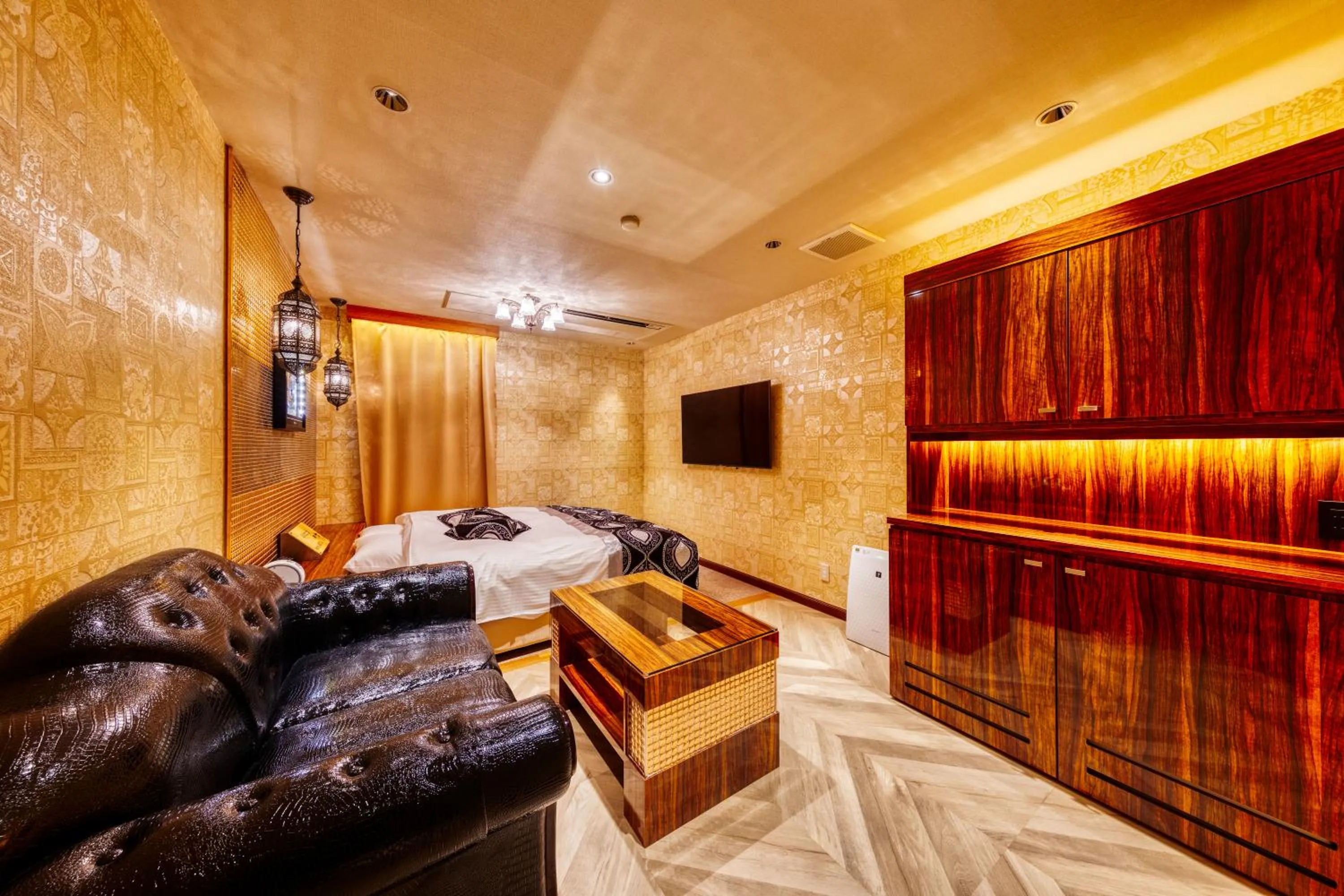 Bed in HOTEL Artia Izumiotsu (Adult Only)