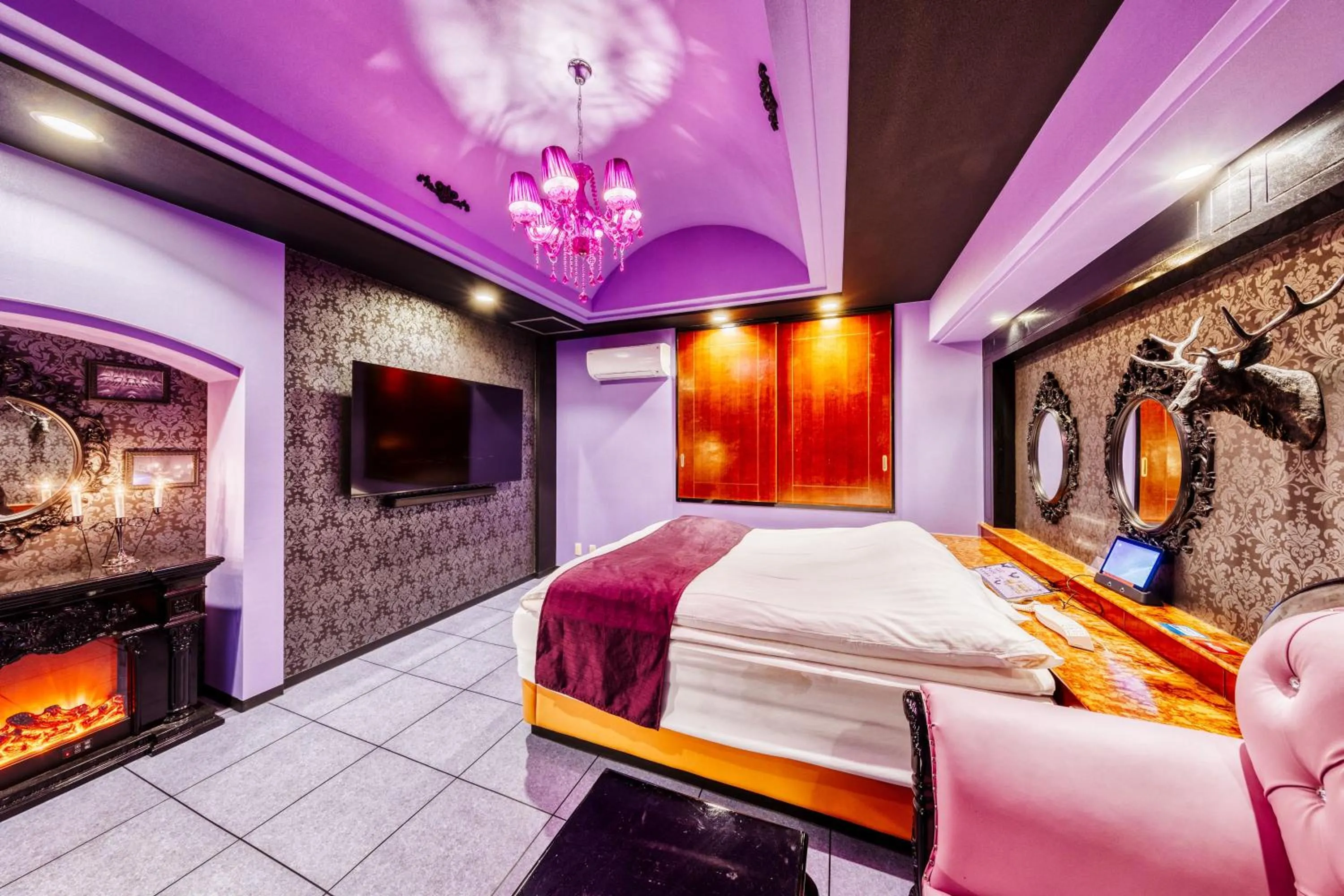 Bed in HOTEL Luna Kawagoe Adult Only