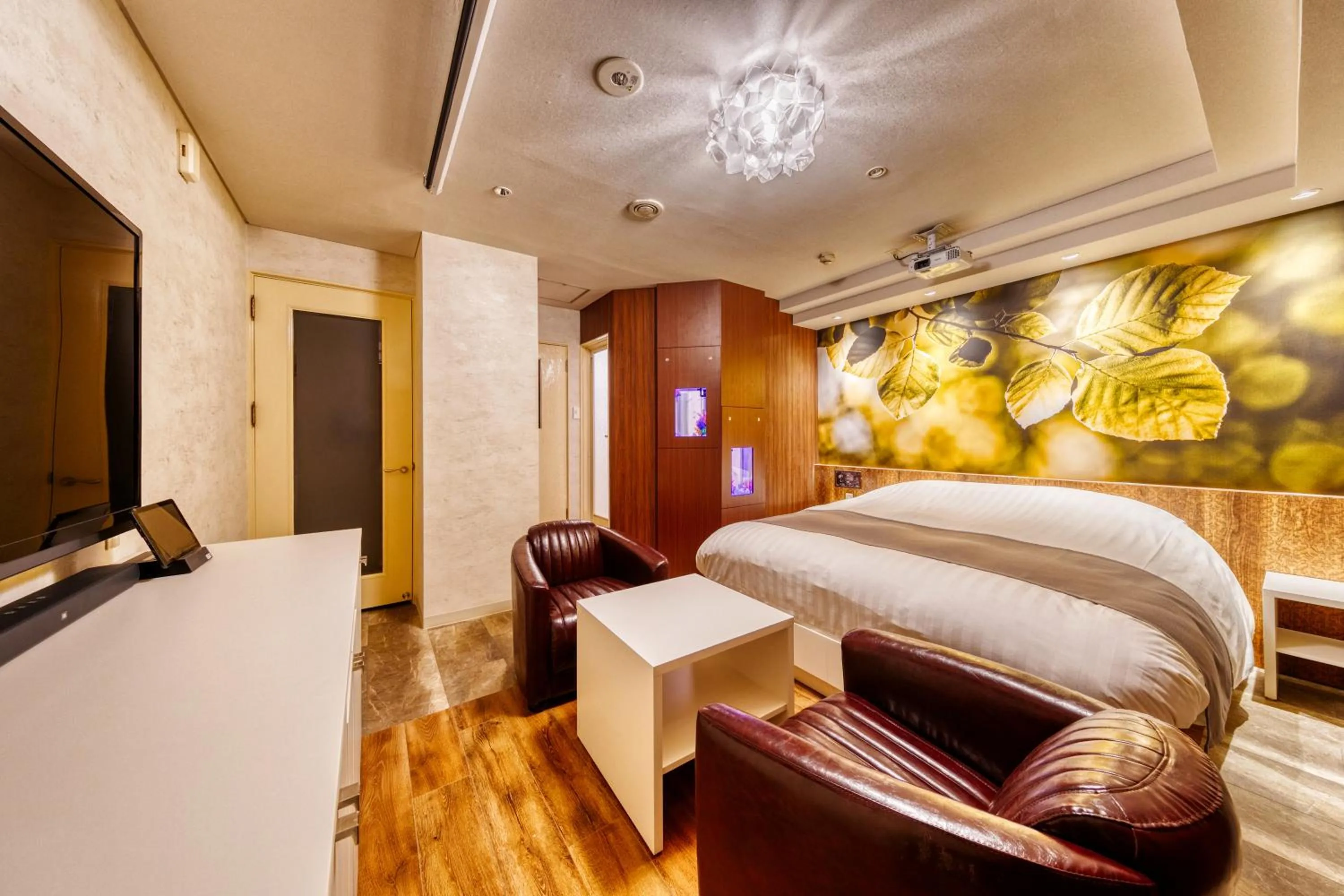 Bed in HOTEL LUNA MODERN Sakuranomiya (Adult Only)