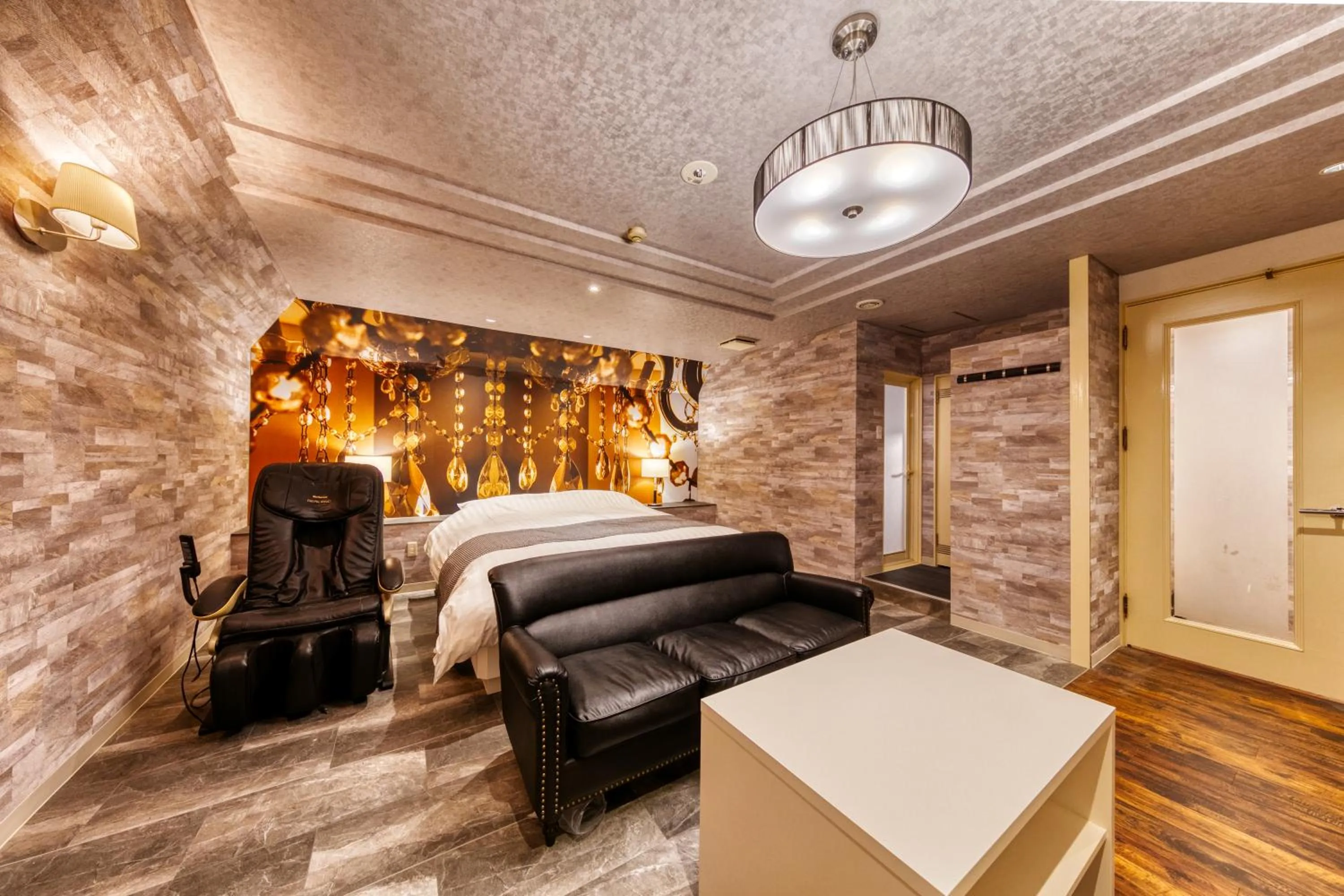 Bed in HOTEL LUNA MODERN Sakuranomiya (Adult Only)