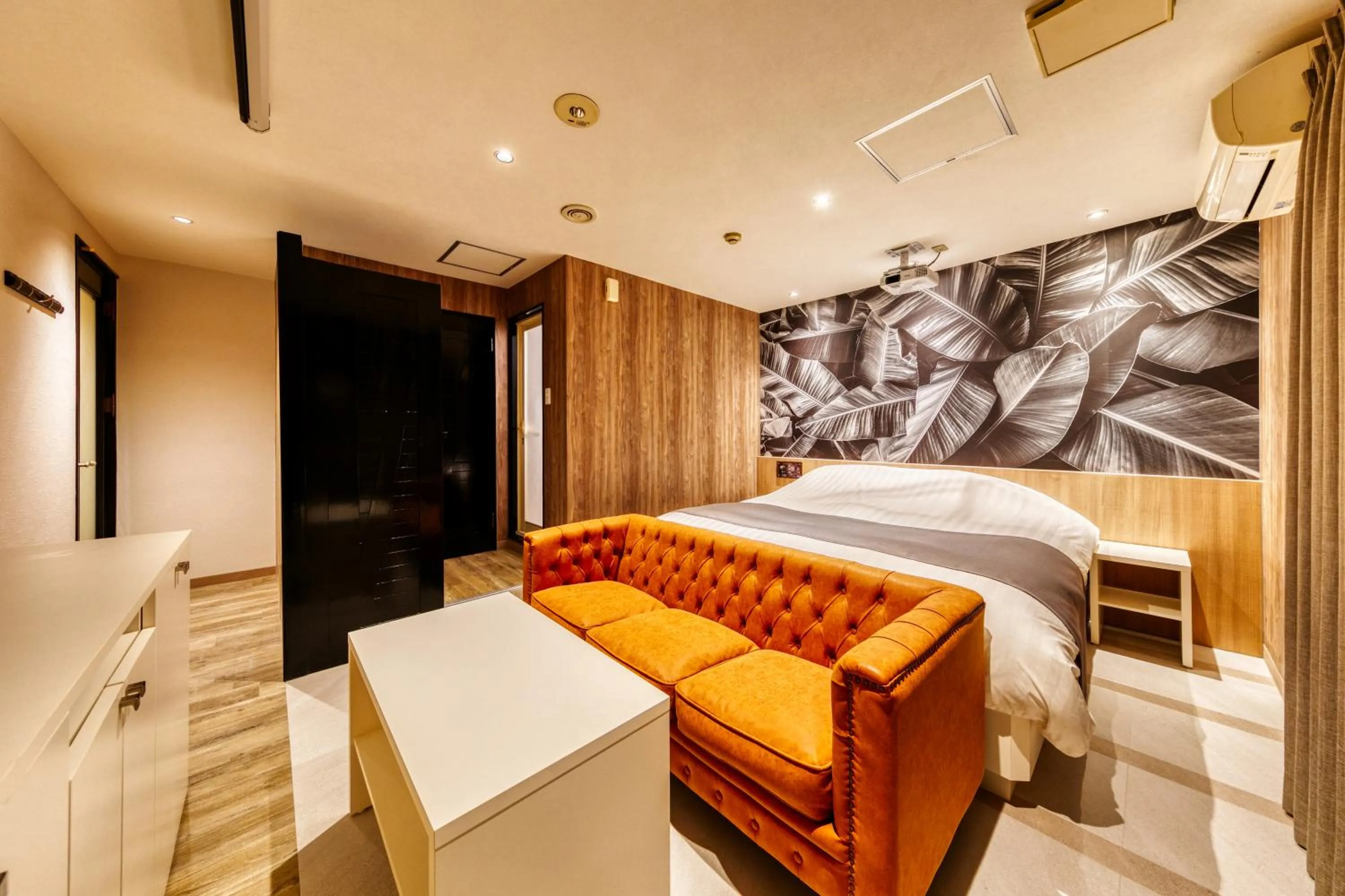 Bed in HOTEL LUNA MODERN Sakuranomiya (Adult Only)