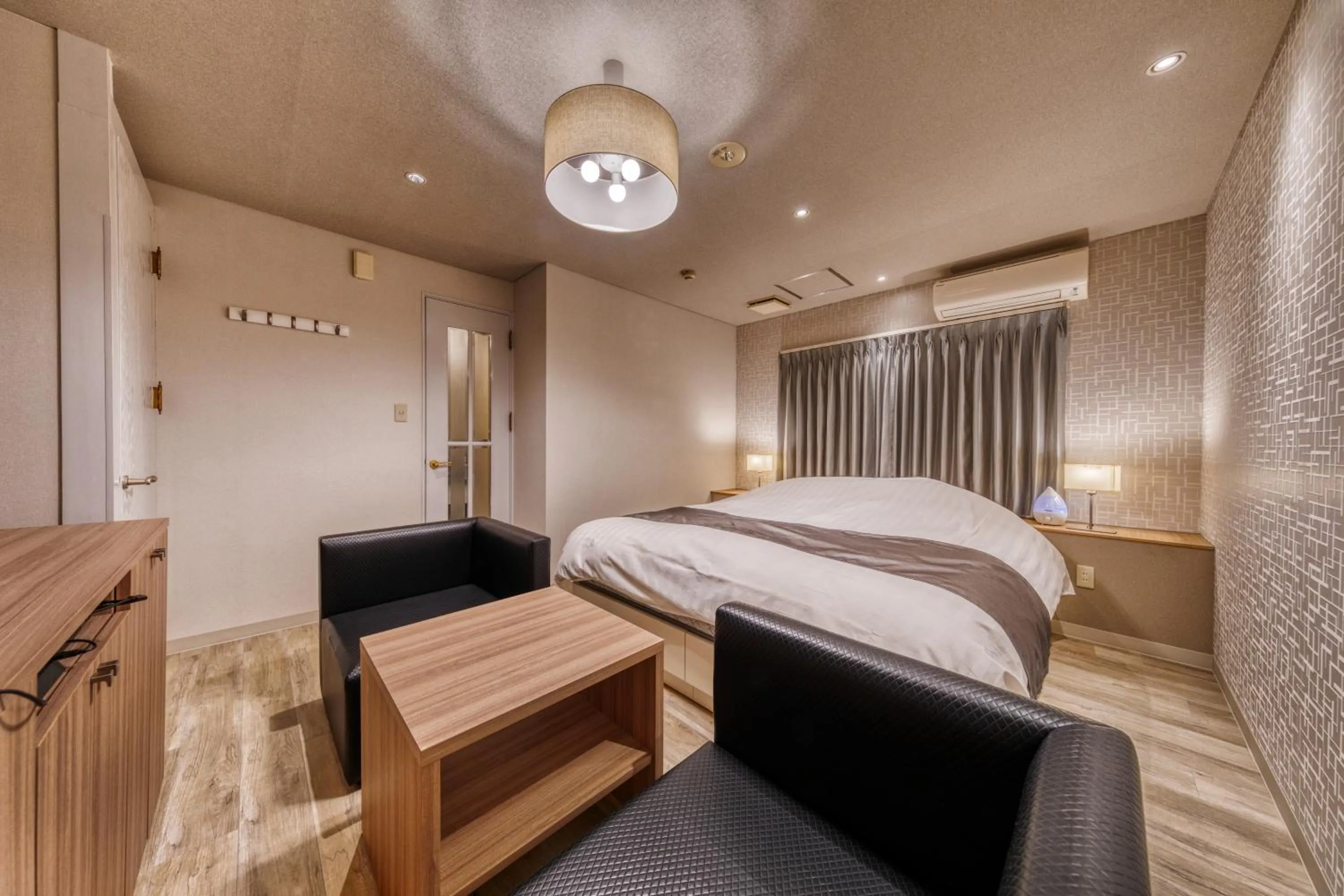 Bed in HOTEL LUNA MODERN Sakuranomiya (Adult Only)