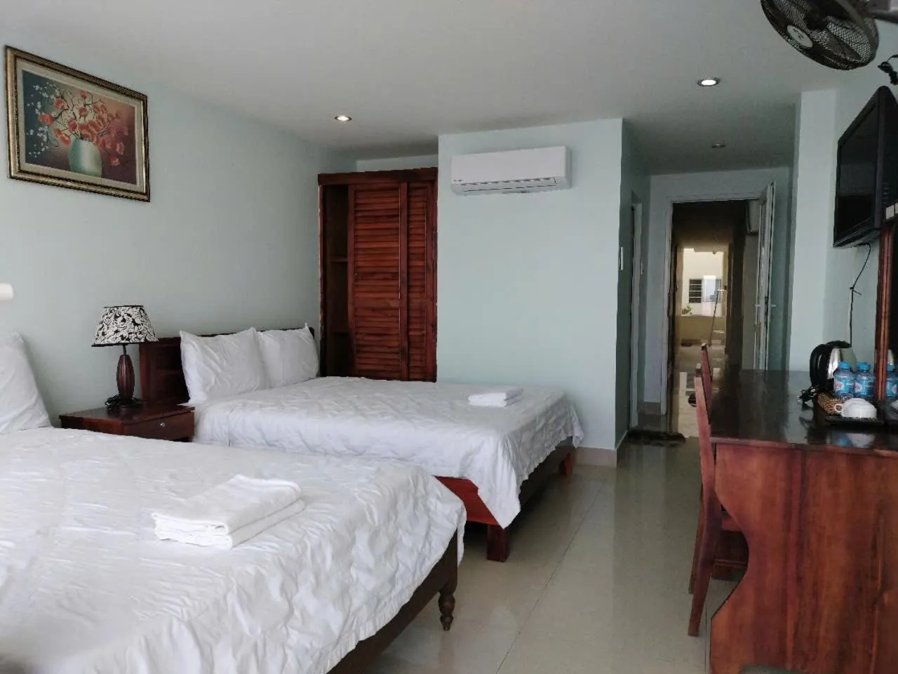 Bed in Hai Yen Family Hotel