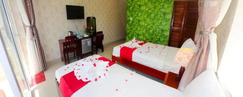 Bed in Hai Yen Family Hotel